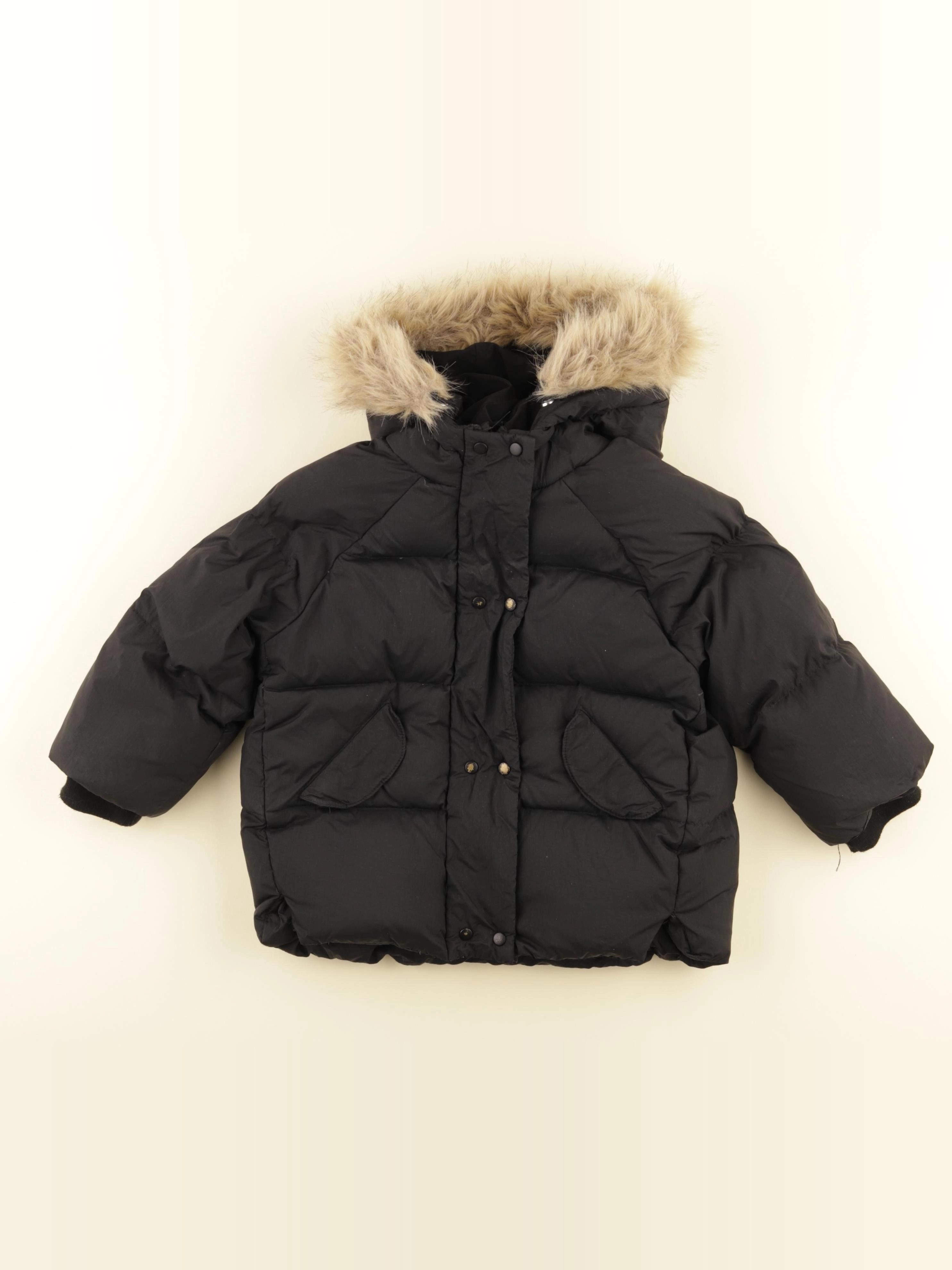 Zara - parka noir - 18/24 mois