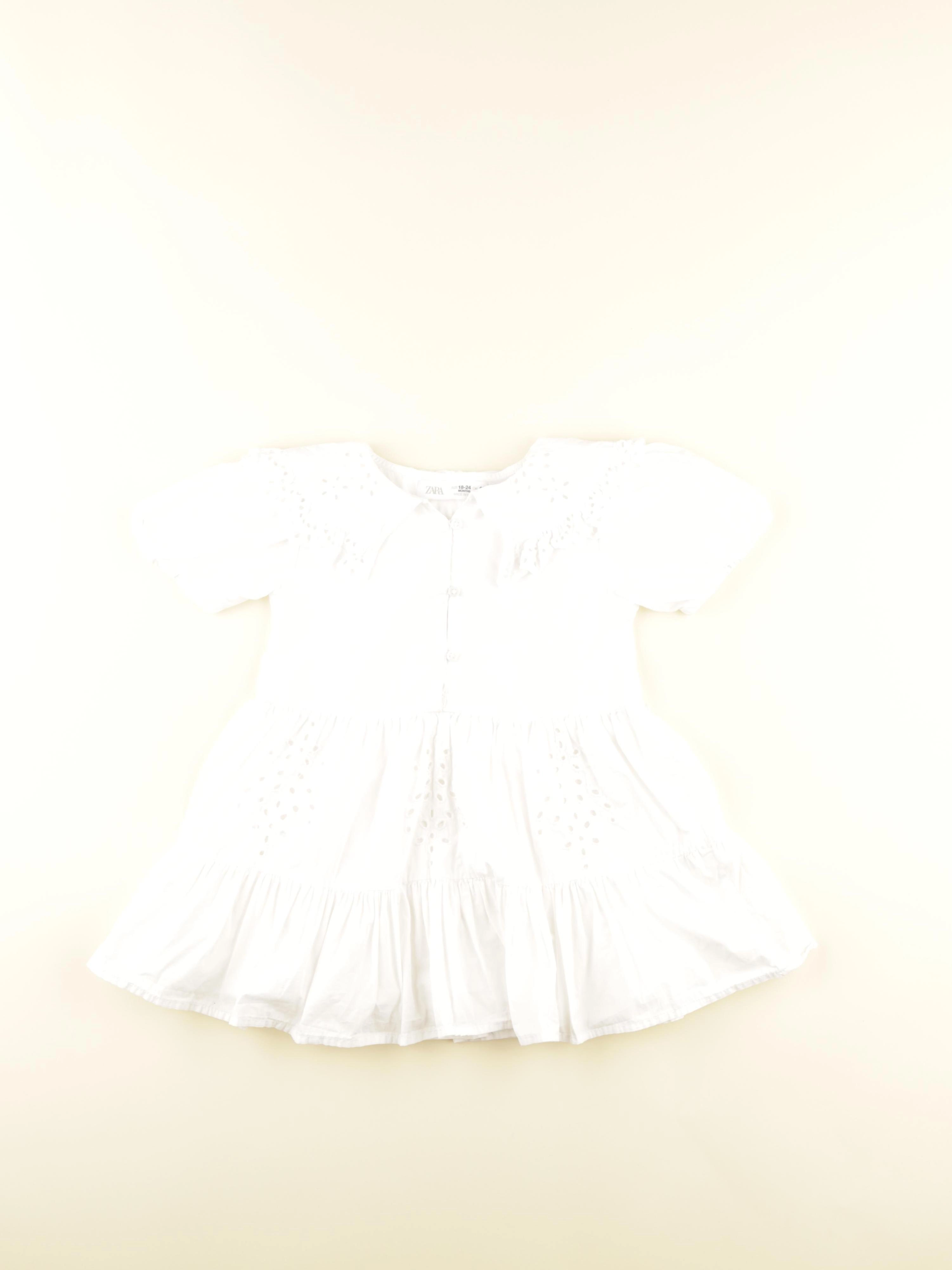 Zara - robe blanc - 18/24 mois