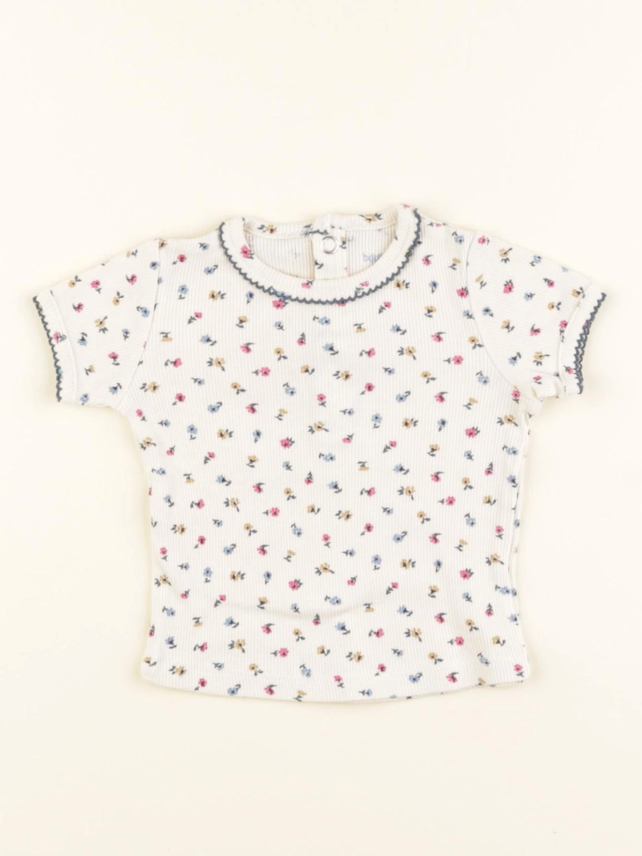 Boutchou - tee-shirt beige - 6 mois