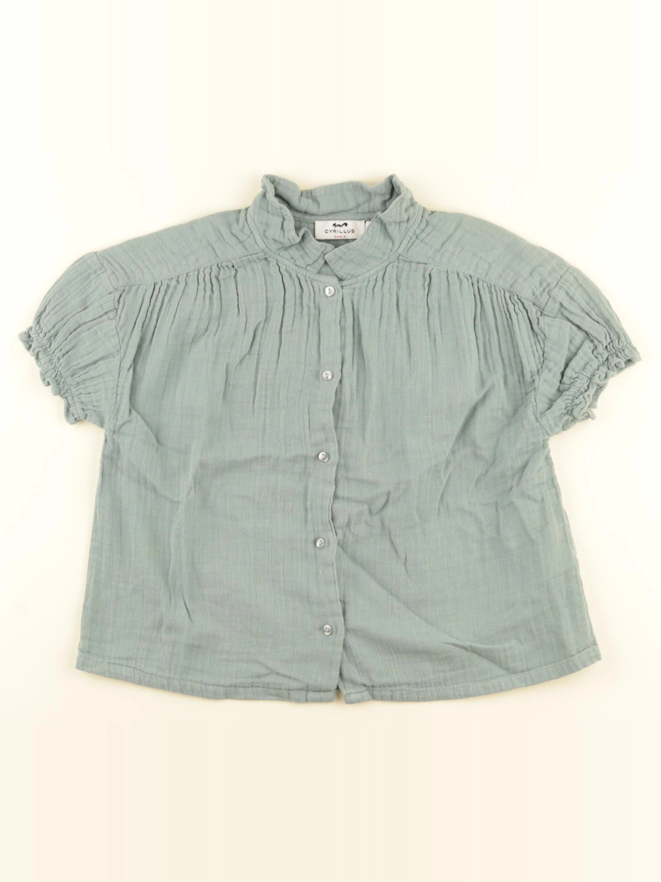 Cyrillus - blouse vert - 8 ans