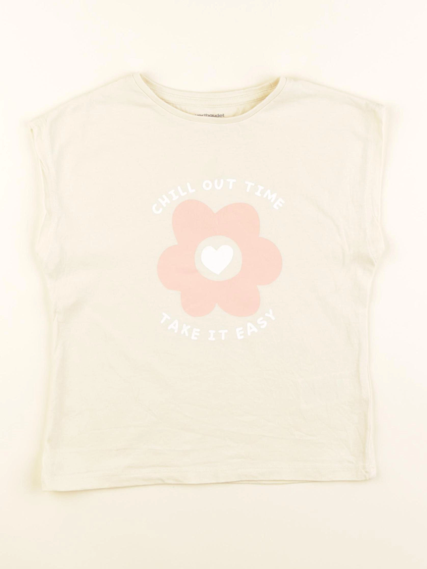 Vertbaudet - tee-shirt jaune - 6 ans