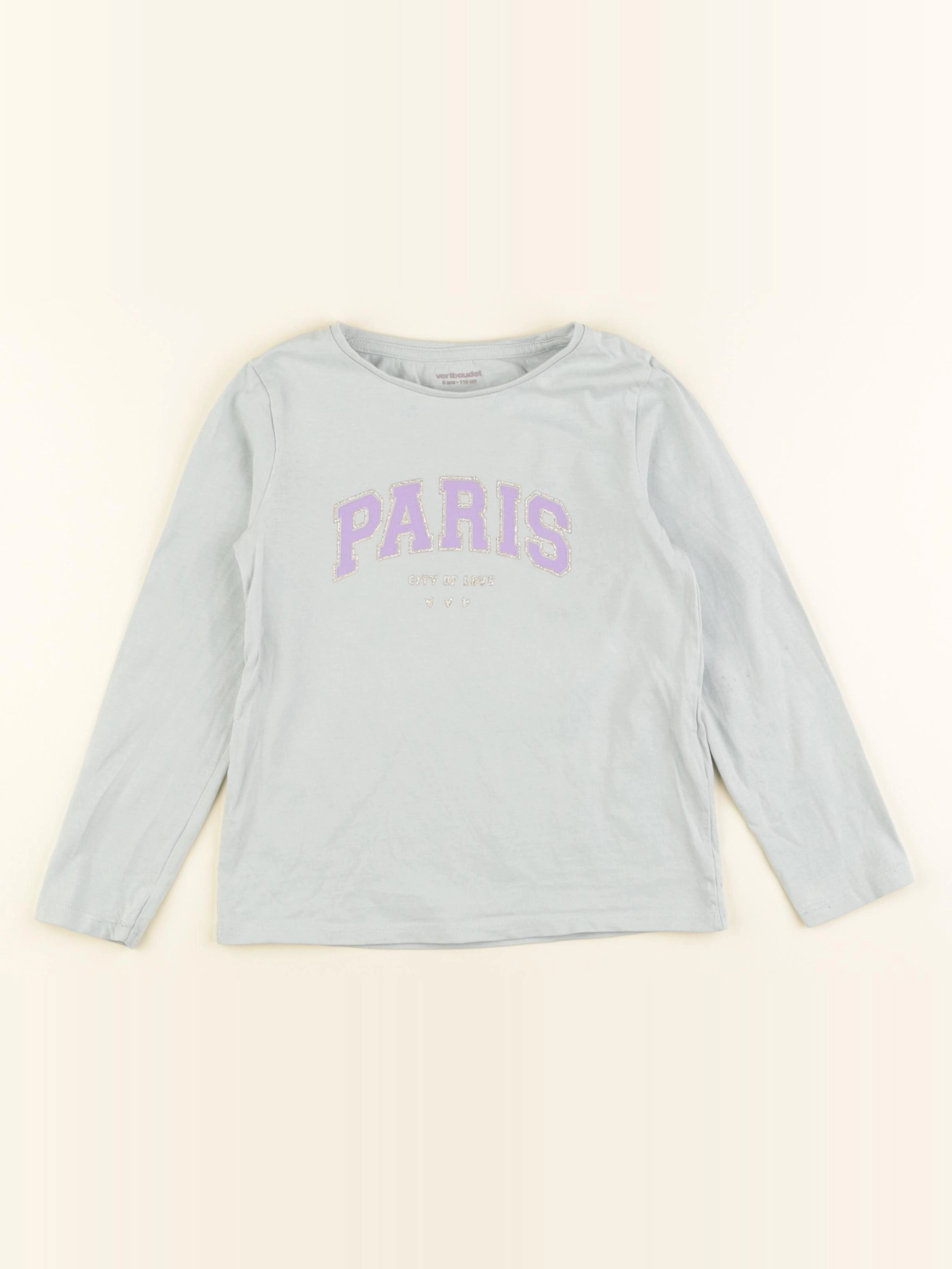 Vertbaudet - tee-shirt bleu - 6 ans