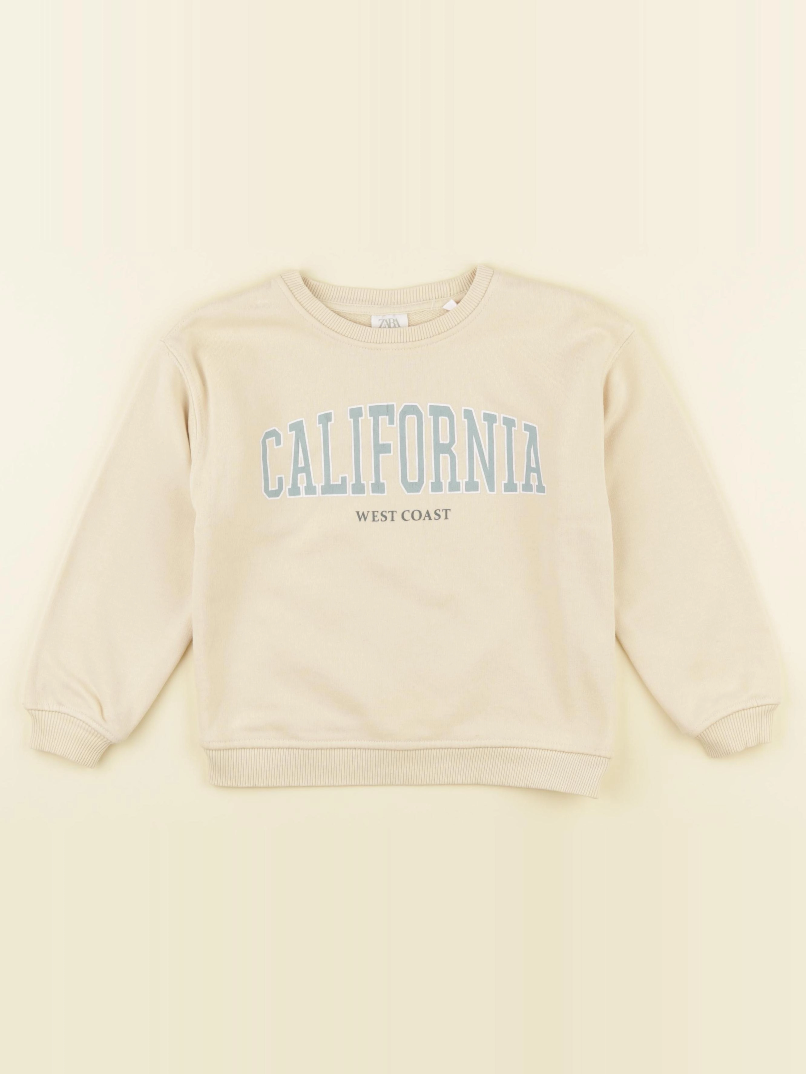 Zara - sweat beige - 5/6 ans