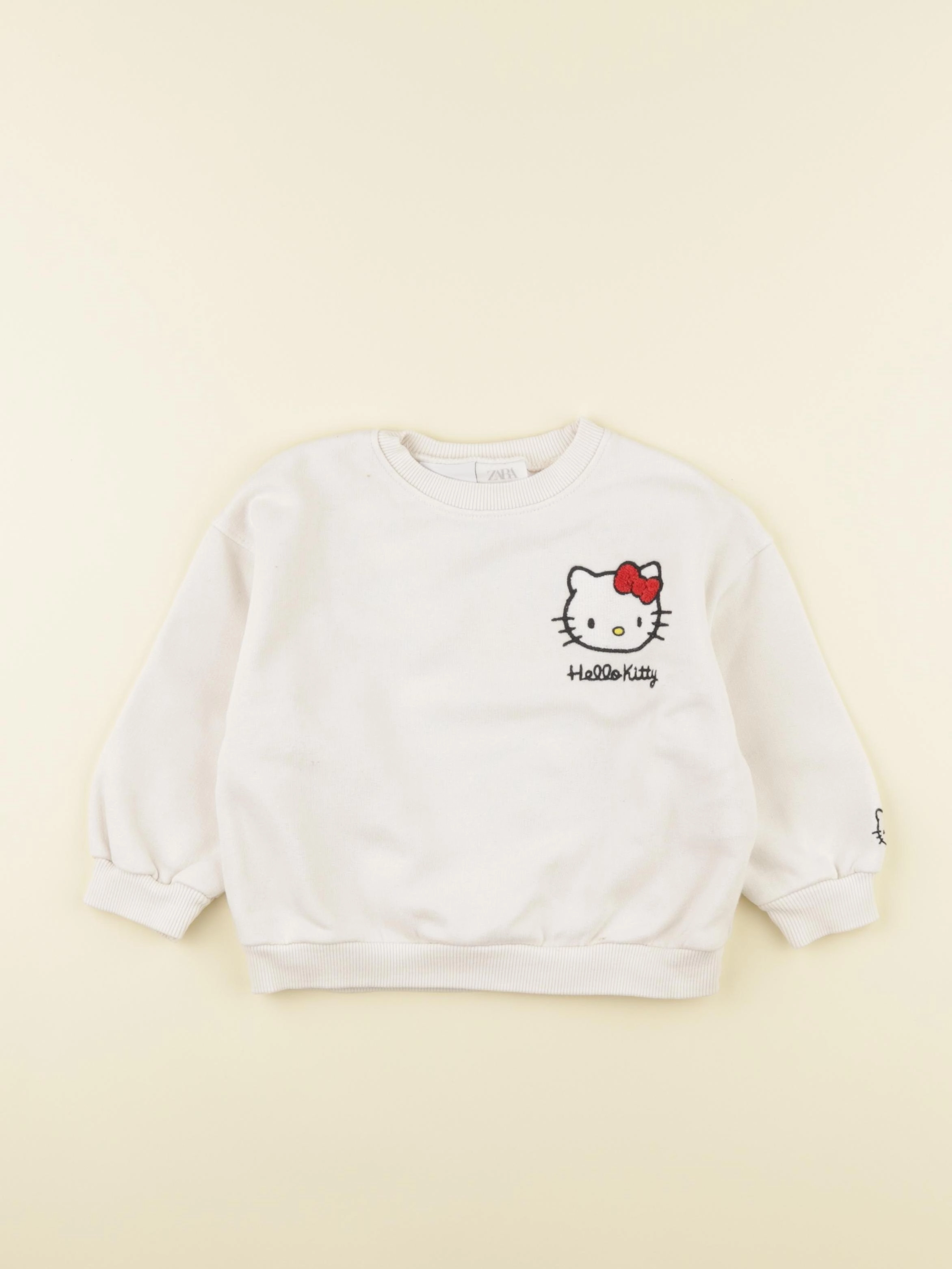 Zara - sweat blanc - 2 ans