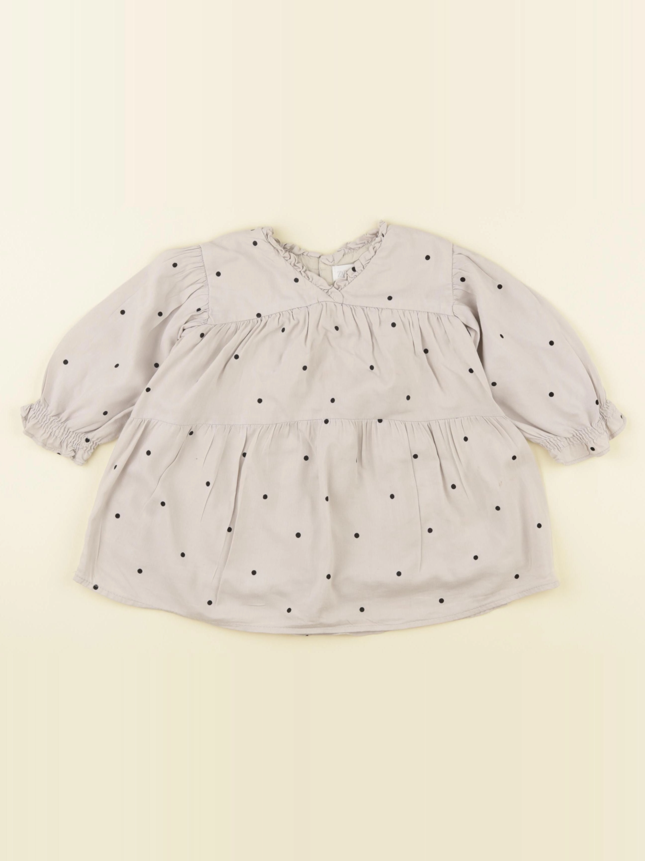 Zara - robe gris - 12/18 mois