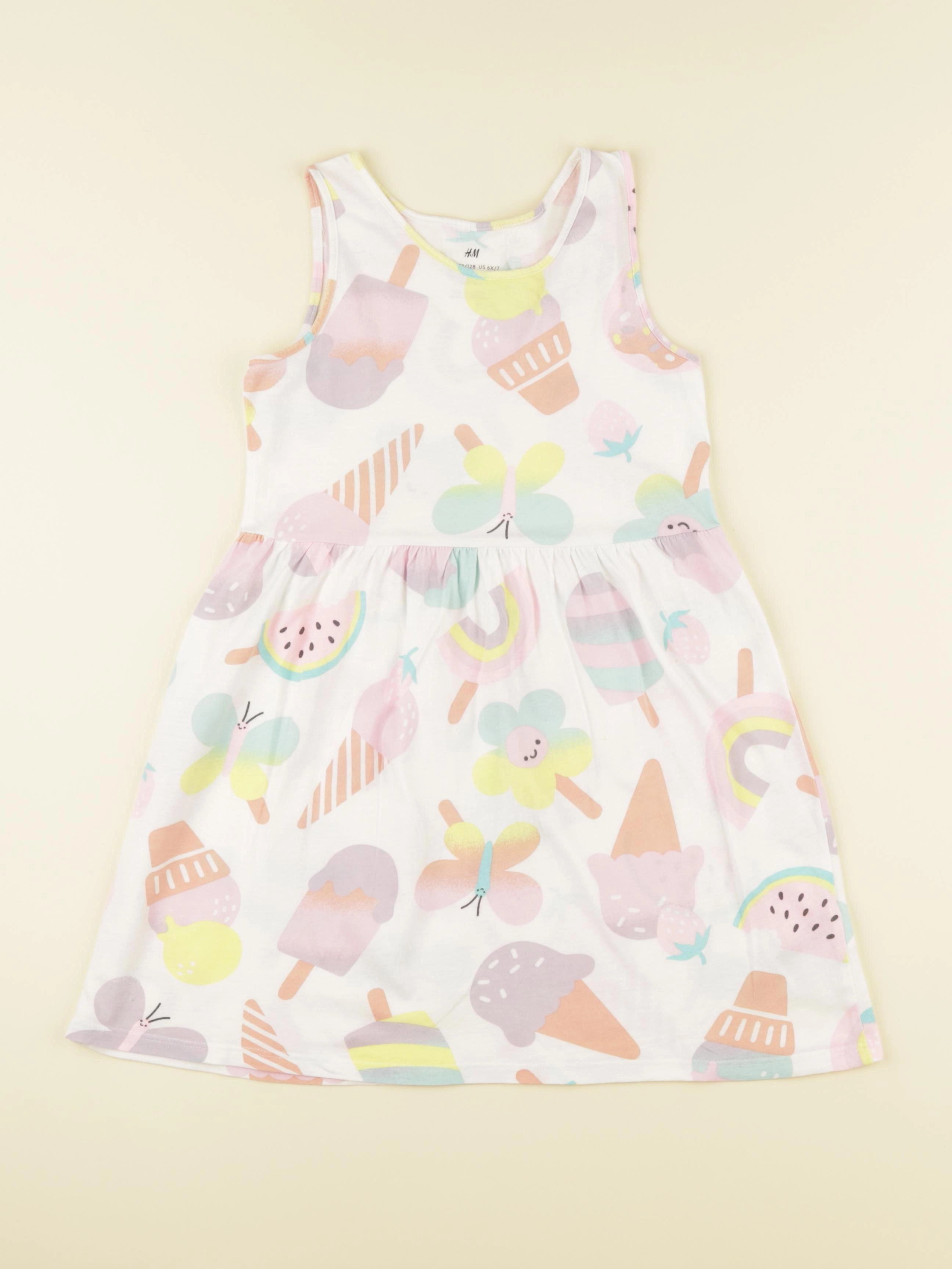 H&M - robe multicolore - 6/8 ans