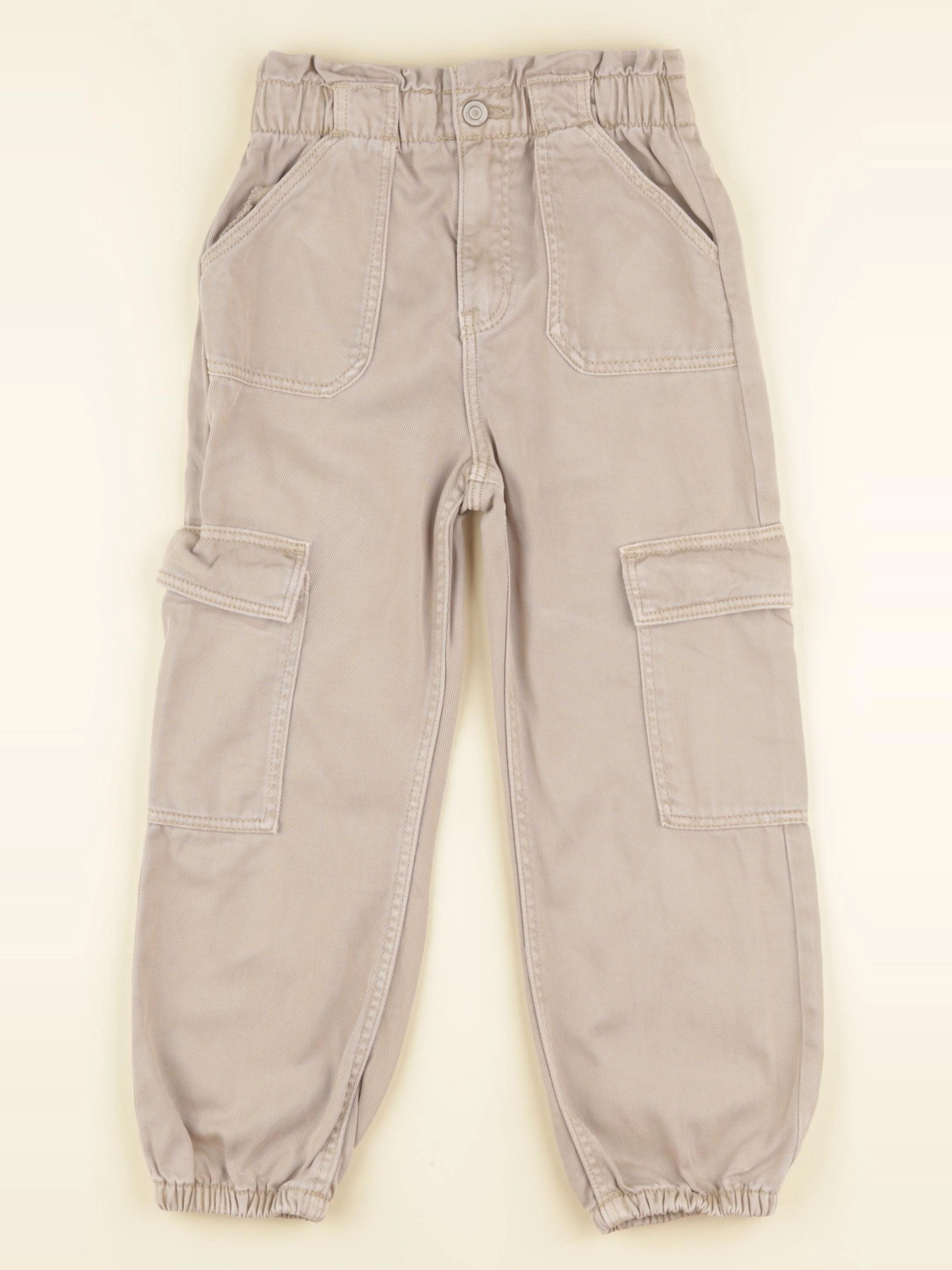 Vertbaudet - pantalon beige - 6 ans