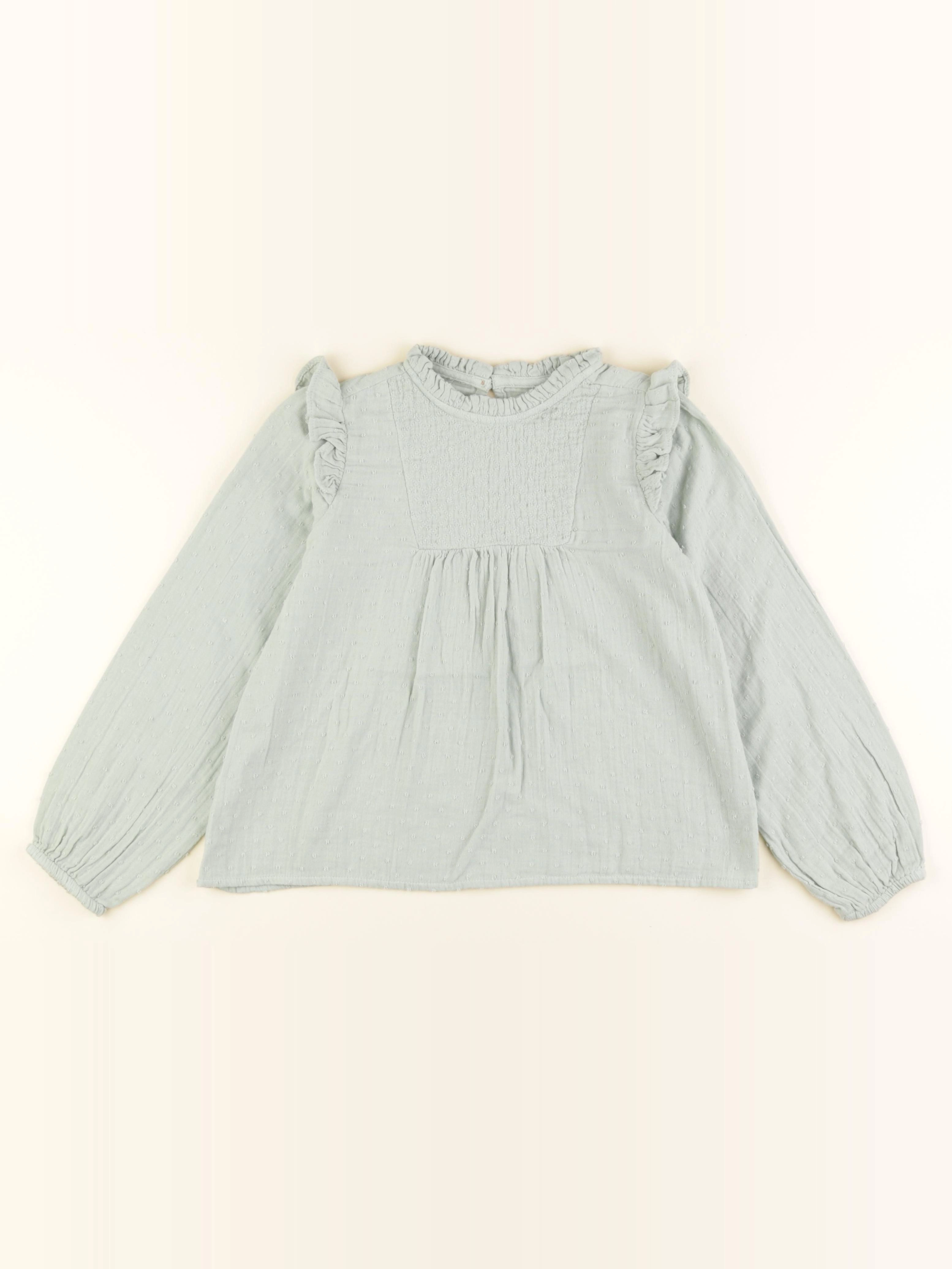 Mango - blouse vert - 8 ans