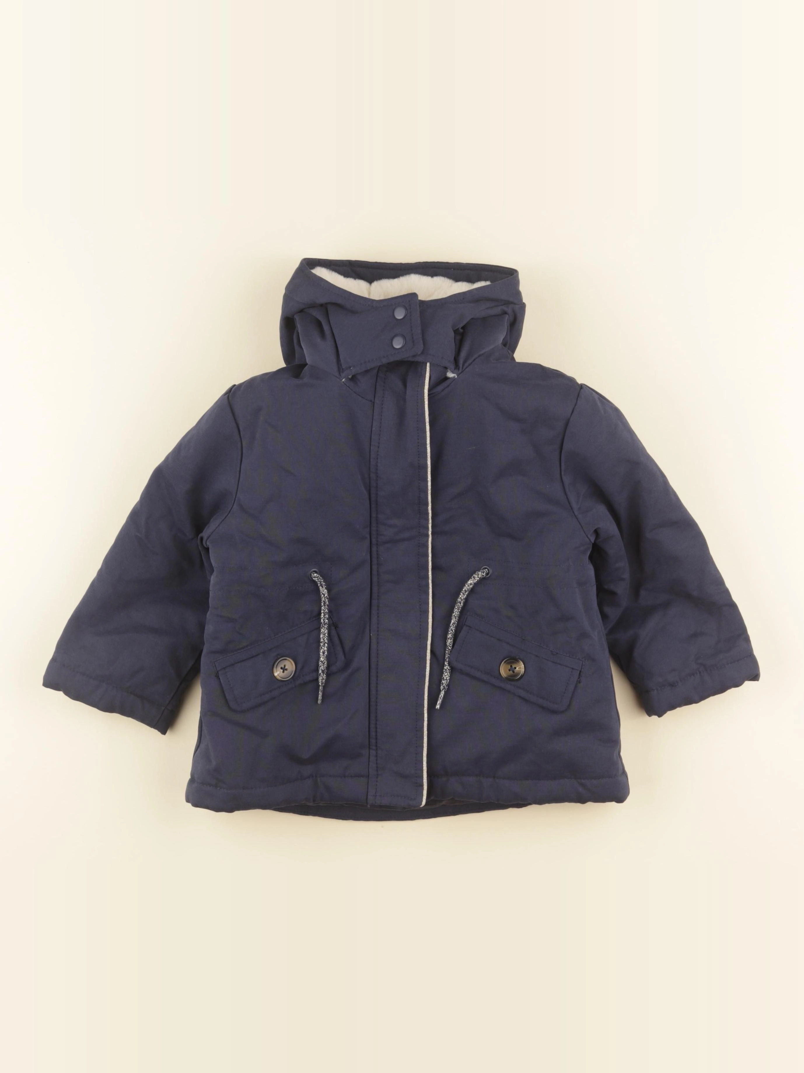 Vertbaudet - parka bleu - 2 ans