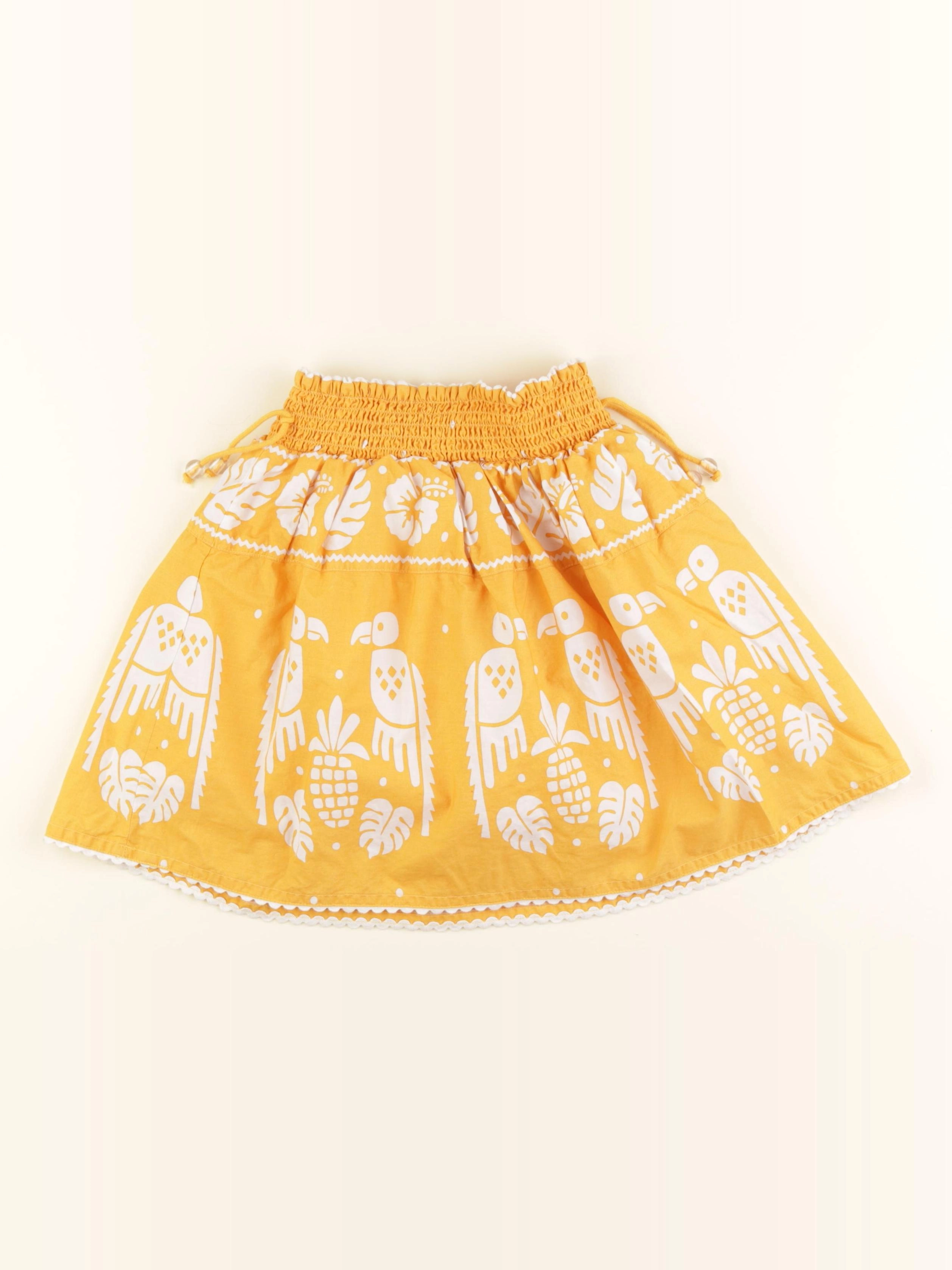 Zara - jupe orange - 8/9 ans