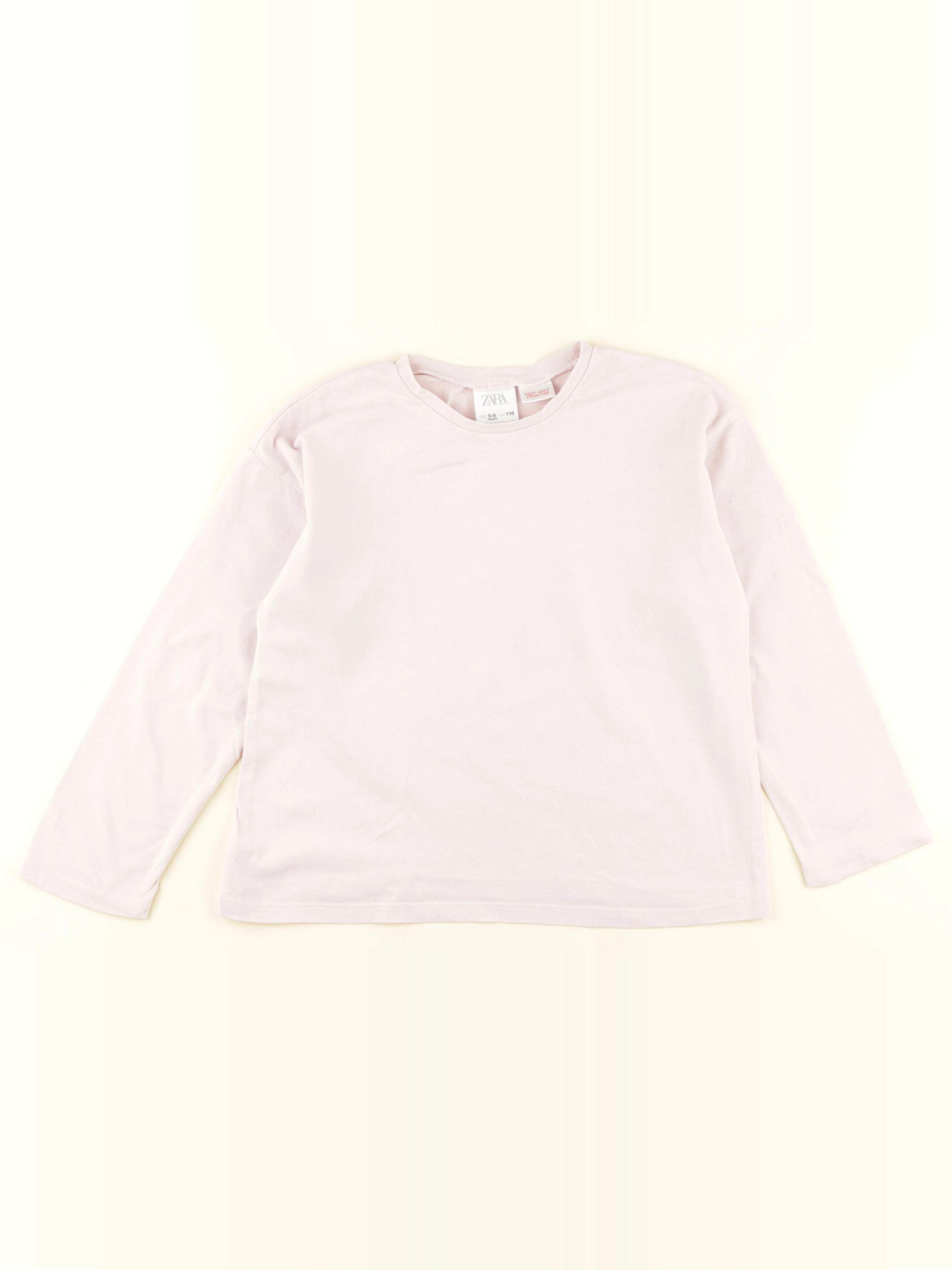 Zara - tee-shirt rose - 5/6 ans