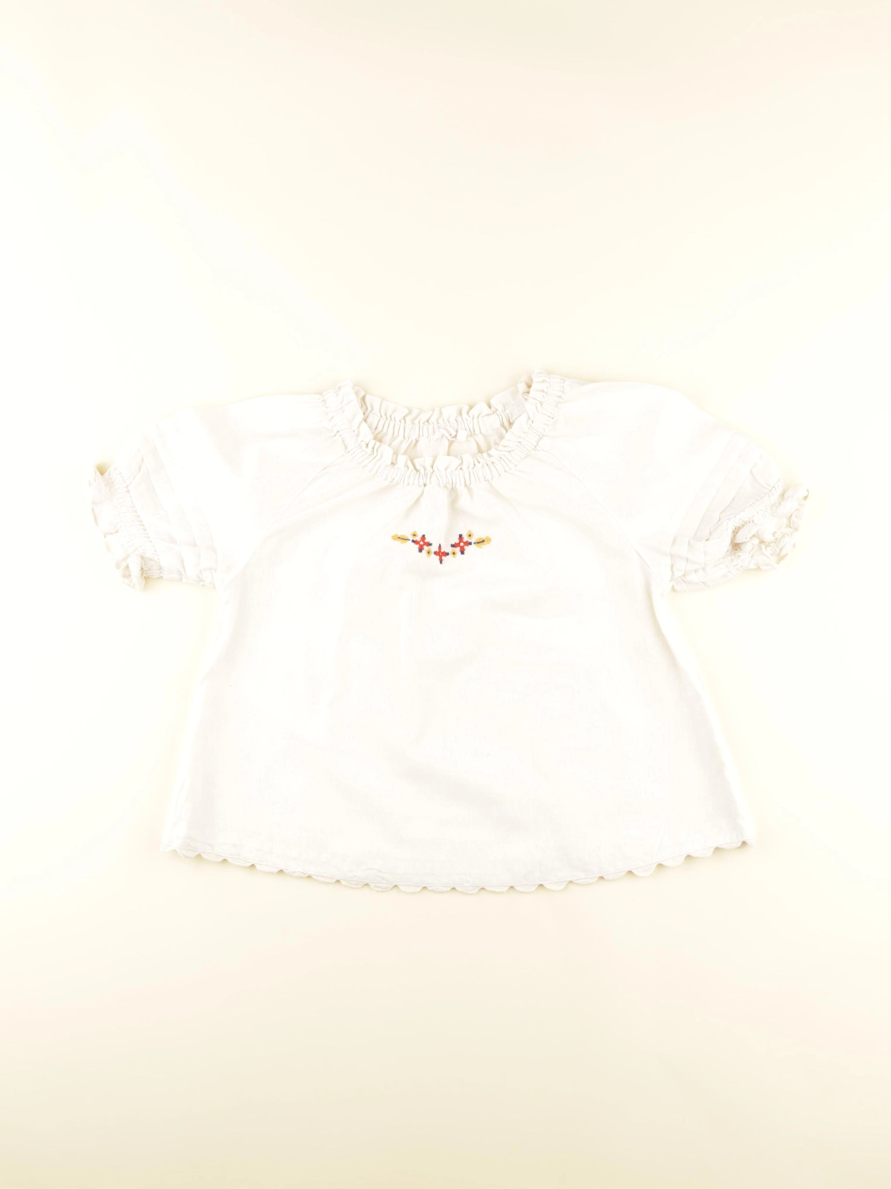Monoprix - blouse beige - 8 ans