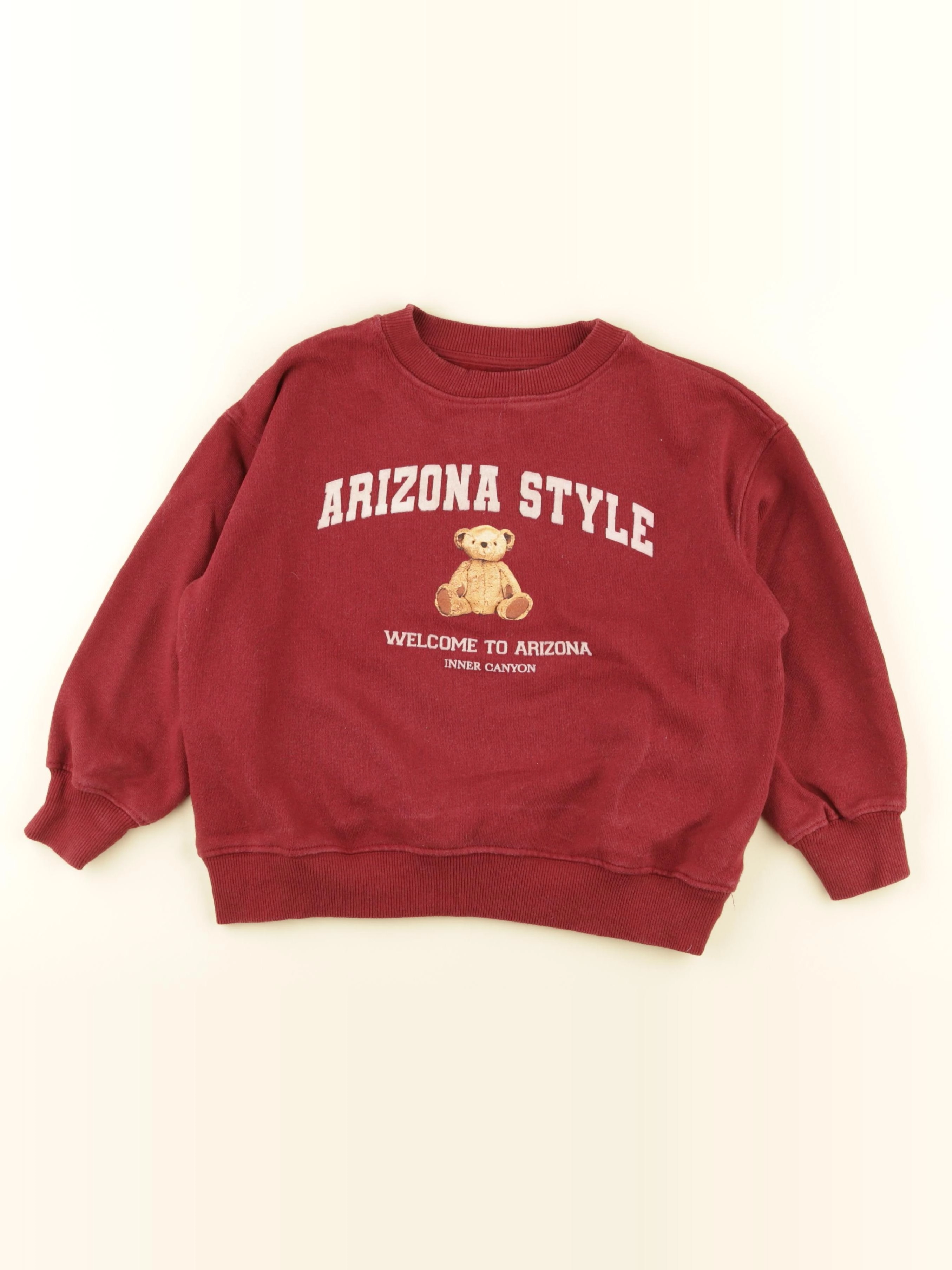 Zara - sweat rouge - 6/7 ans