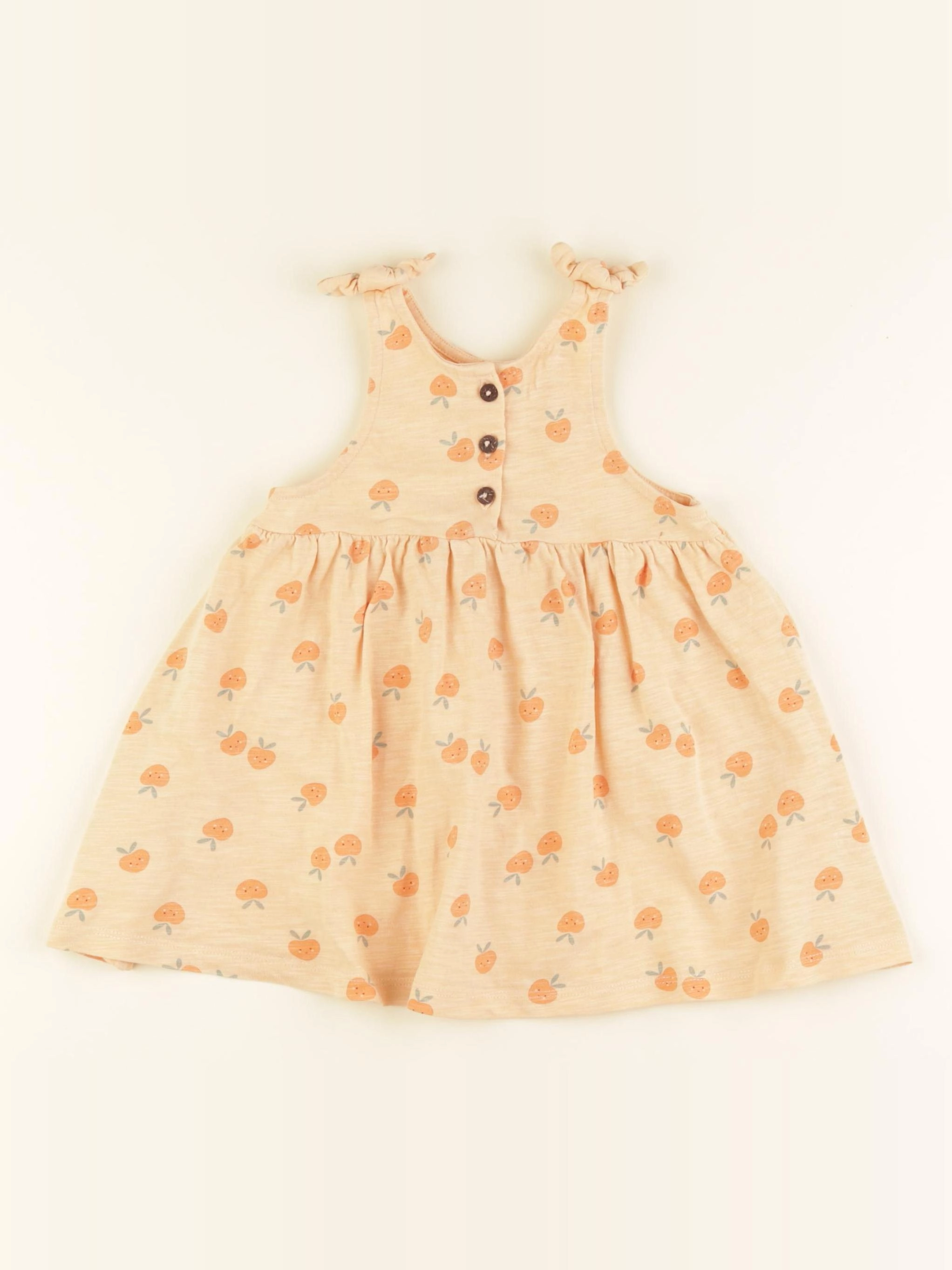 Vertbaudet - robe orange - 18 mois