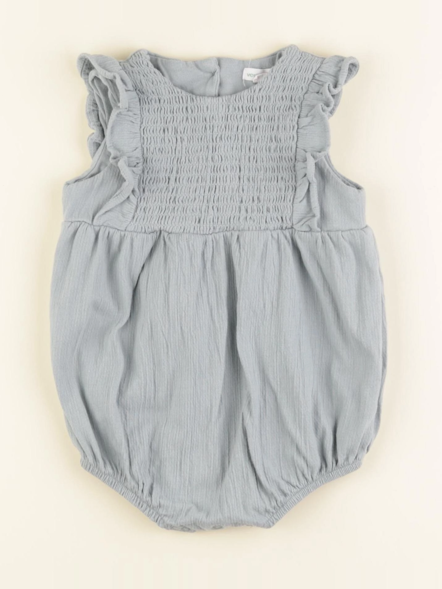 Vertbaudet - combinaison doublé vert - 18 mois