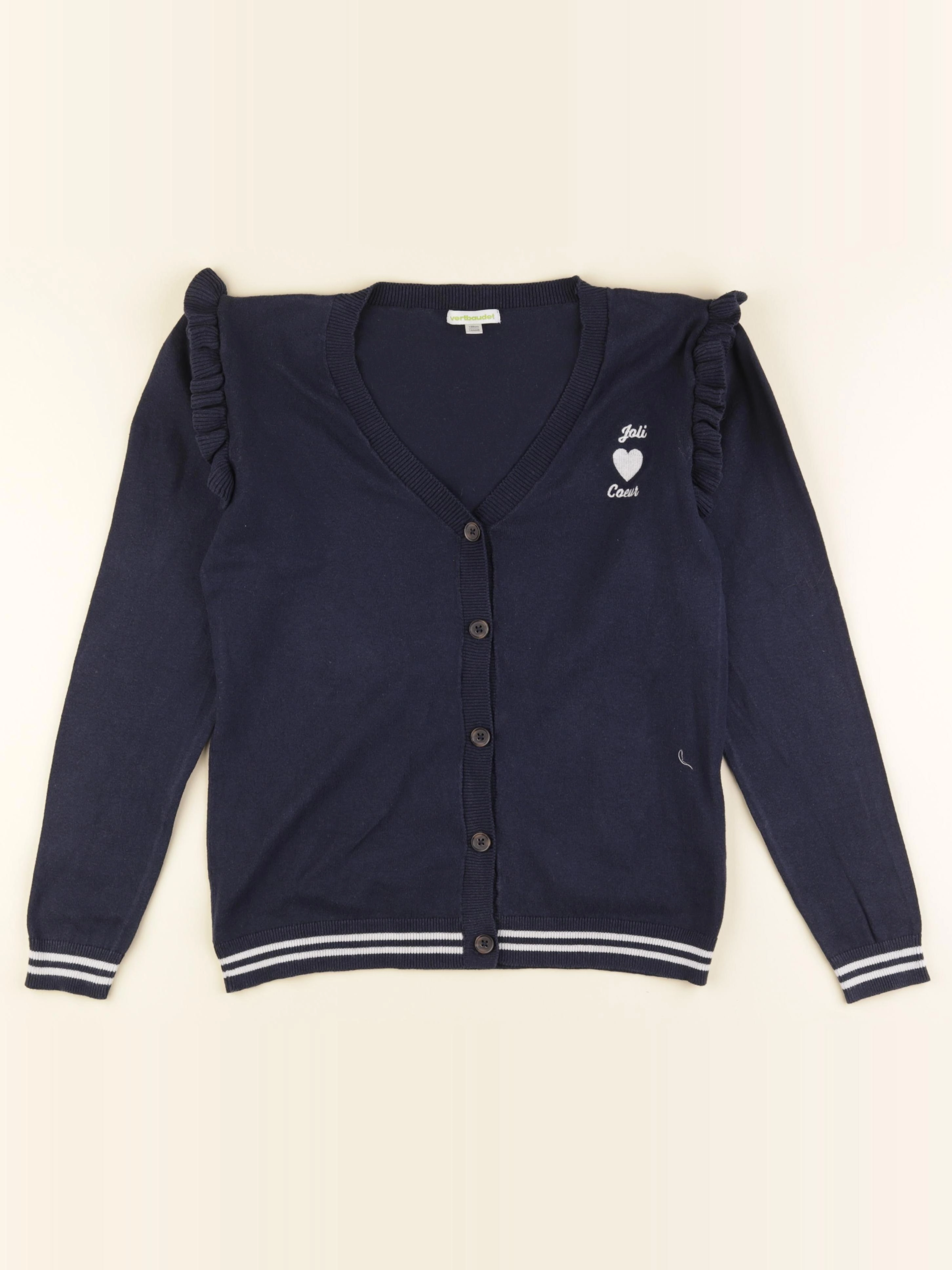 Vertbaudet - gilet bleu - 14 ans