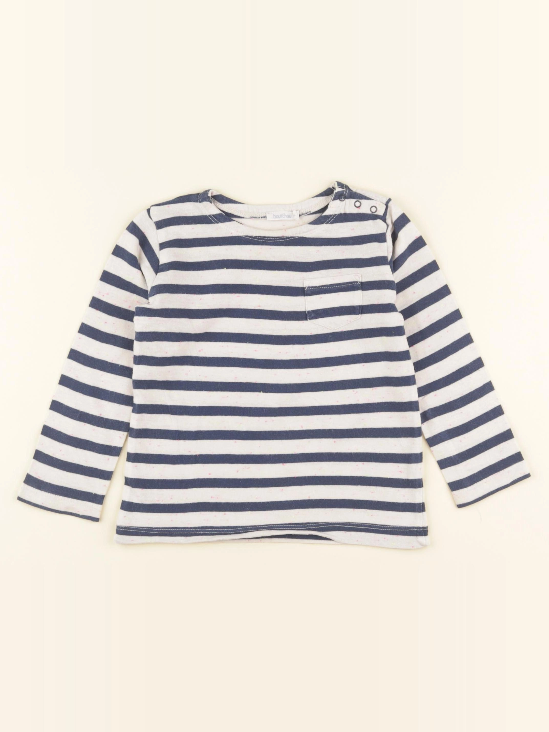 Boutchou - tee-shirt bleu - 24 mois