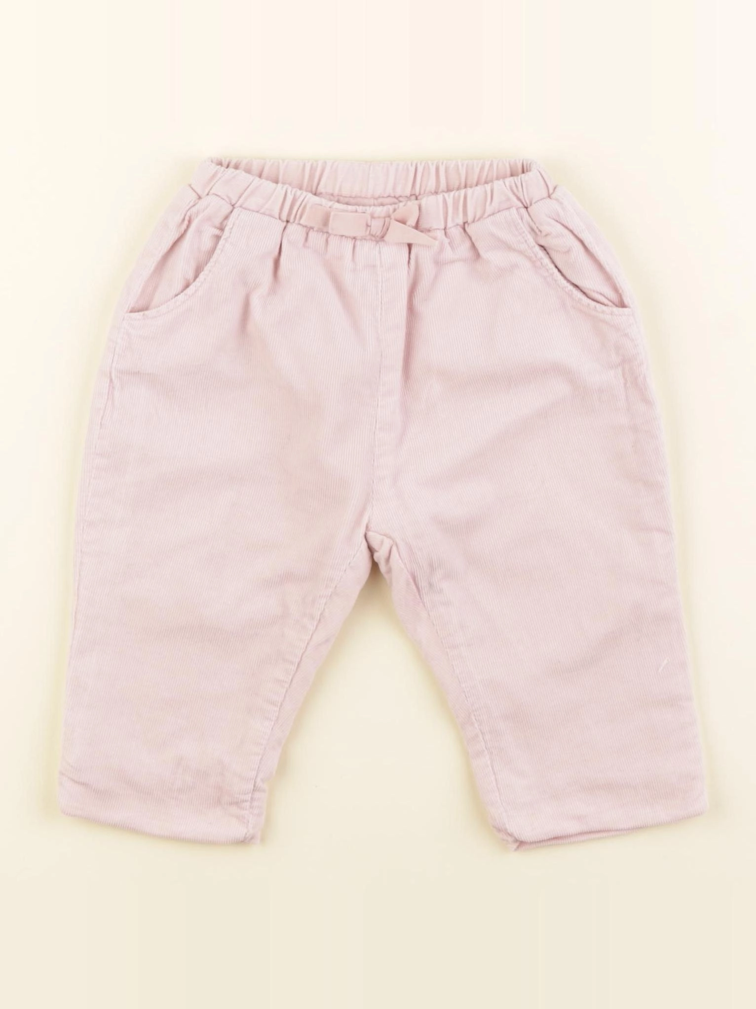 Zara - pantalon doublé rose - 3/6 mois