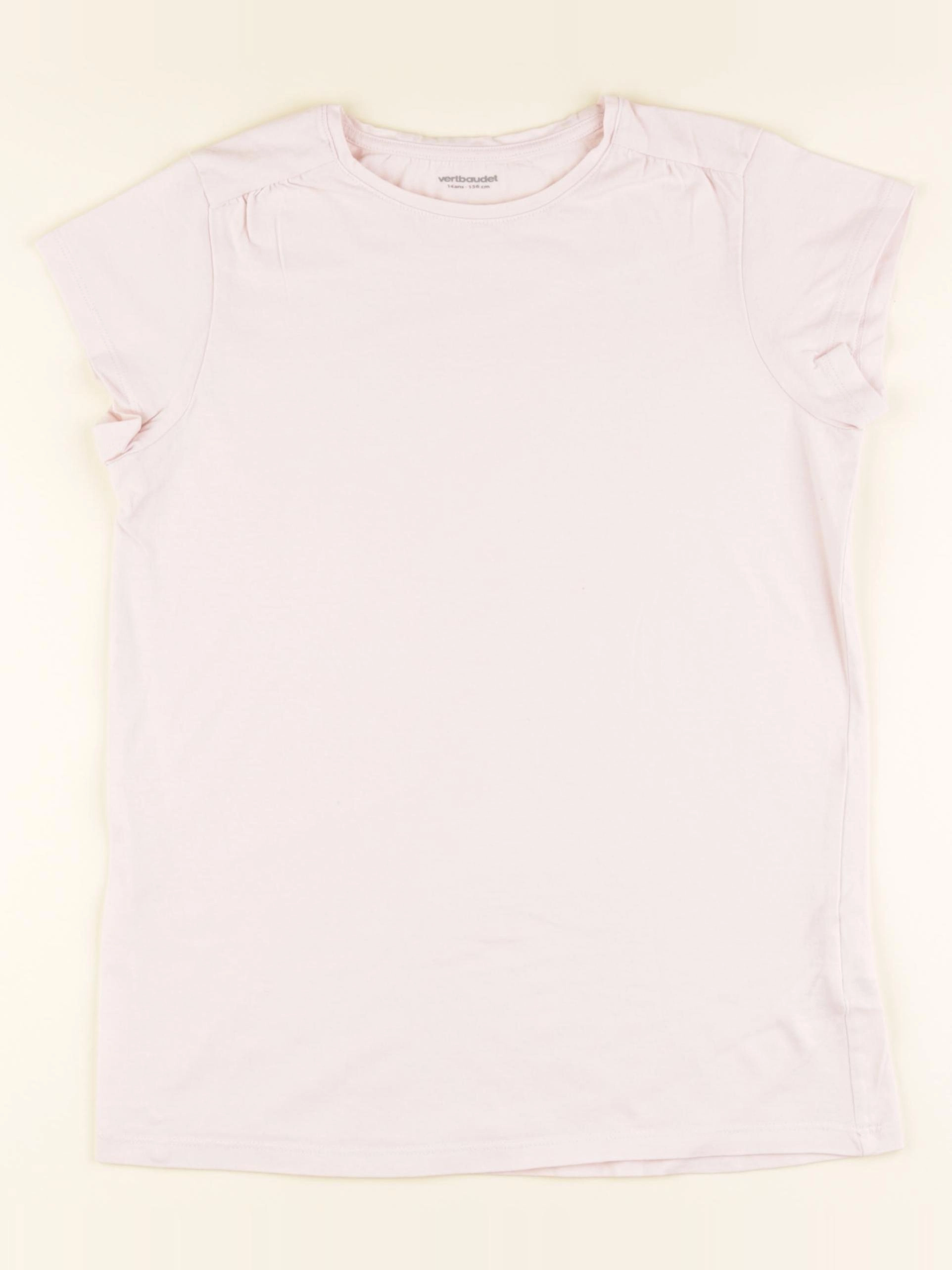 Vertbaudet - tee-shirt rose - 14 ans