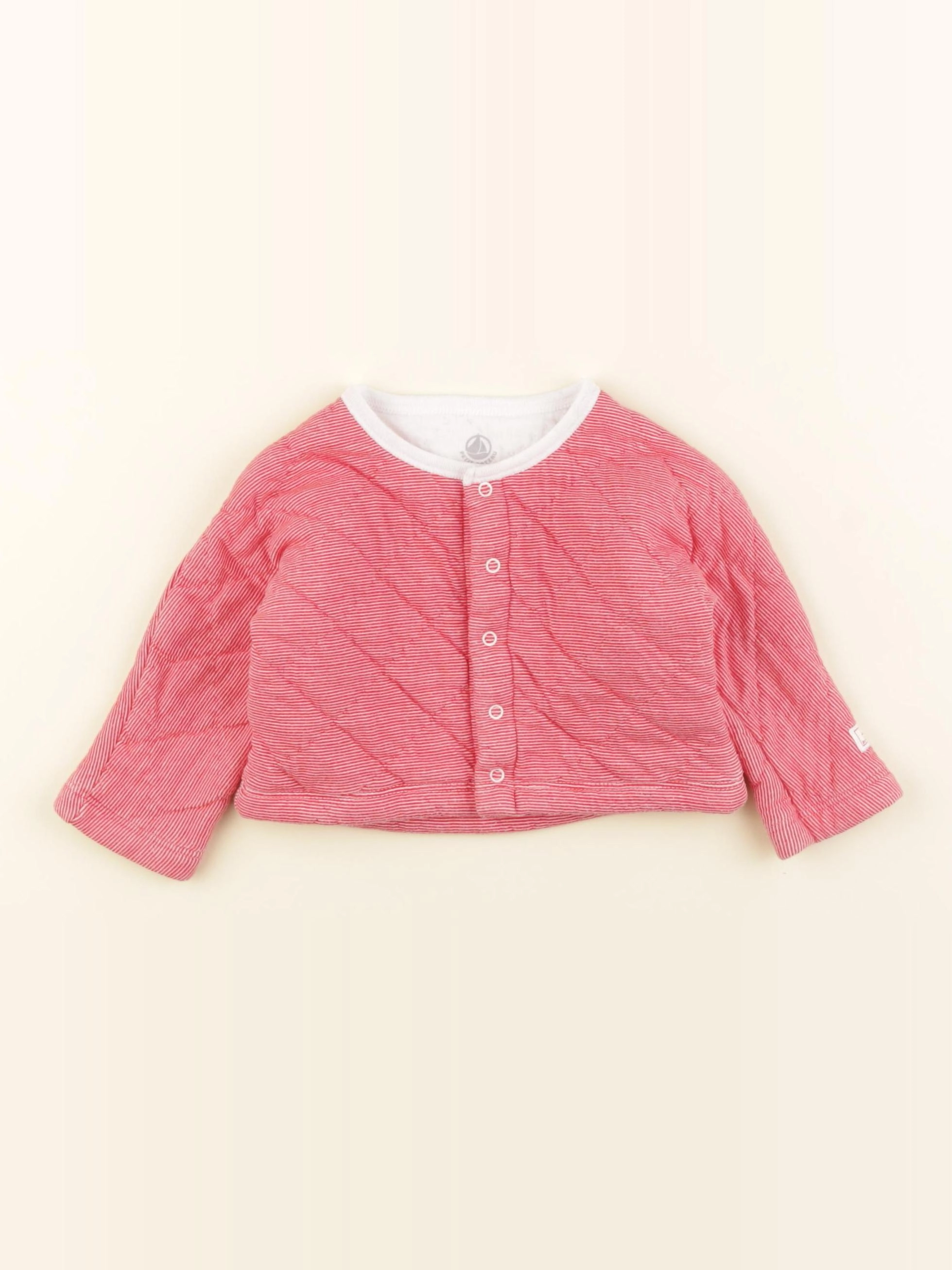 Petit Bateau - sweat rouge - 12 mois