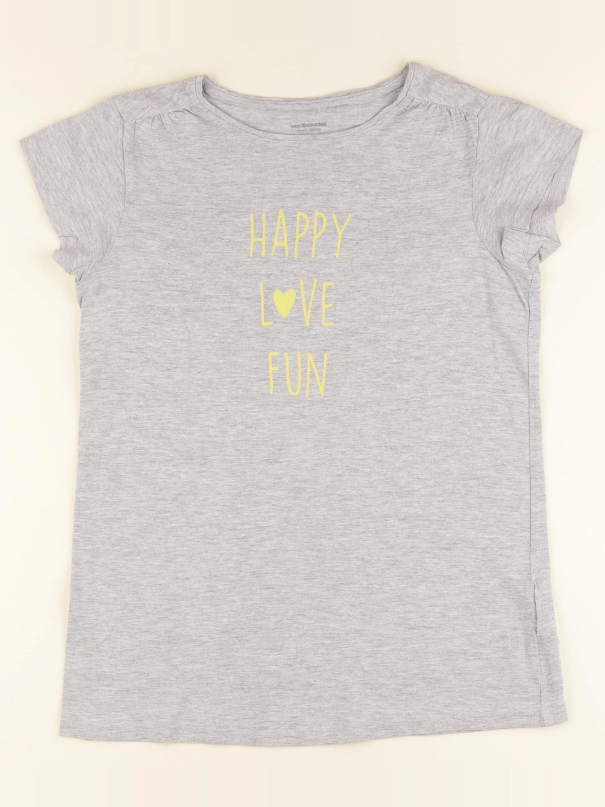 Vertbaudet - tee-shirt gris - 14 ans