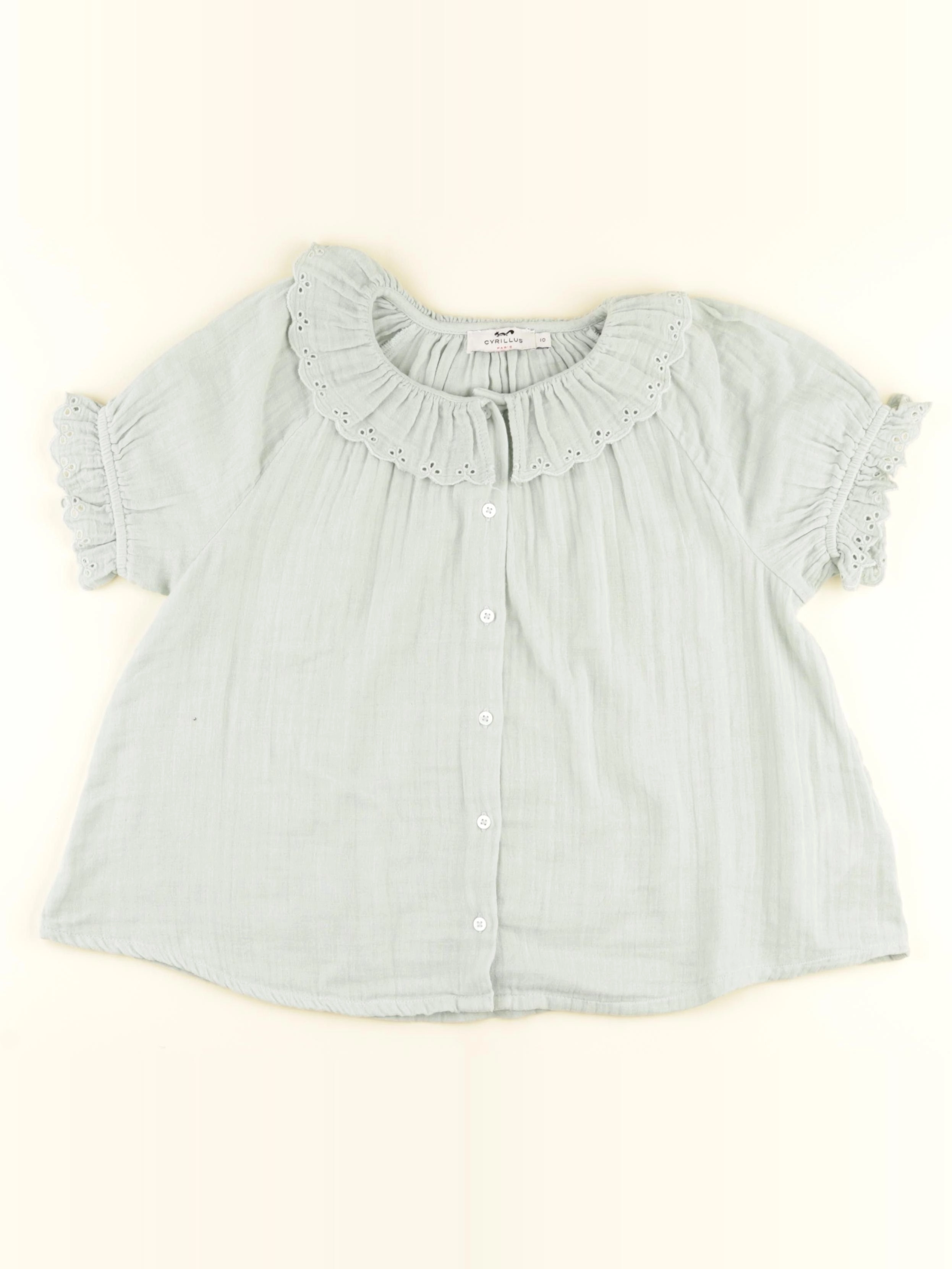 Cyrillus - blouse vert - 10 ans