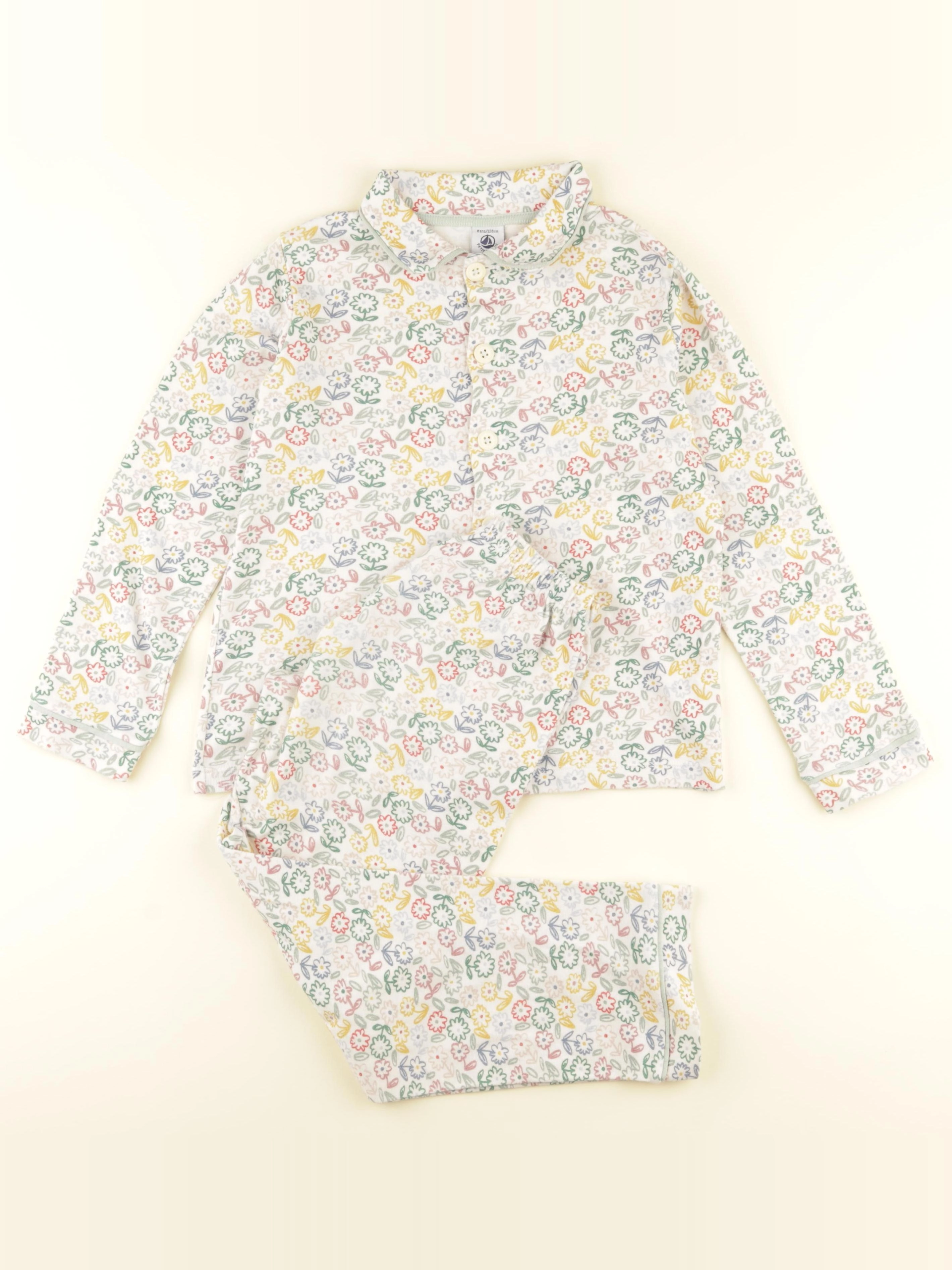 Petit Bateau - pyjama coton multicolore - 8 ans