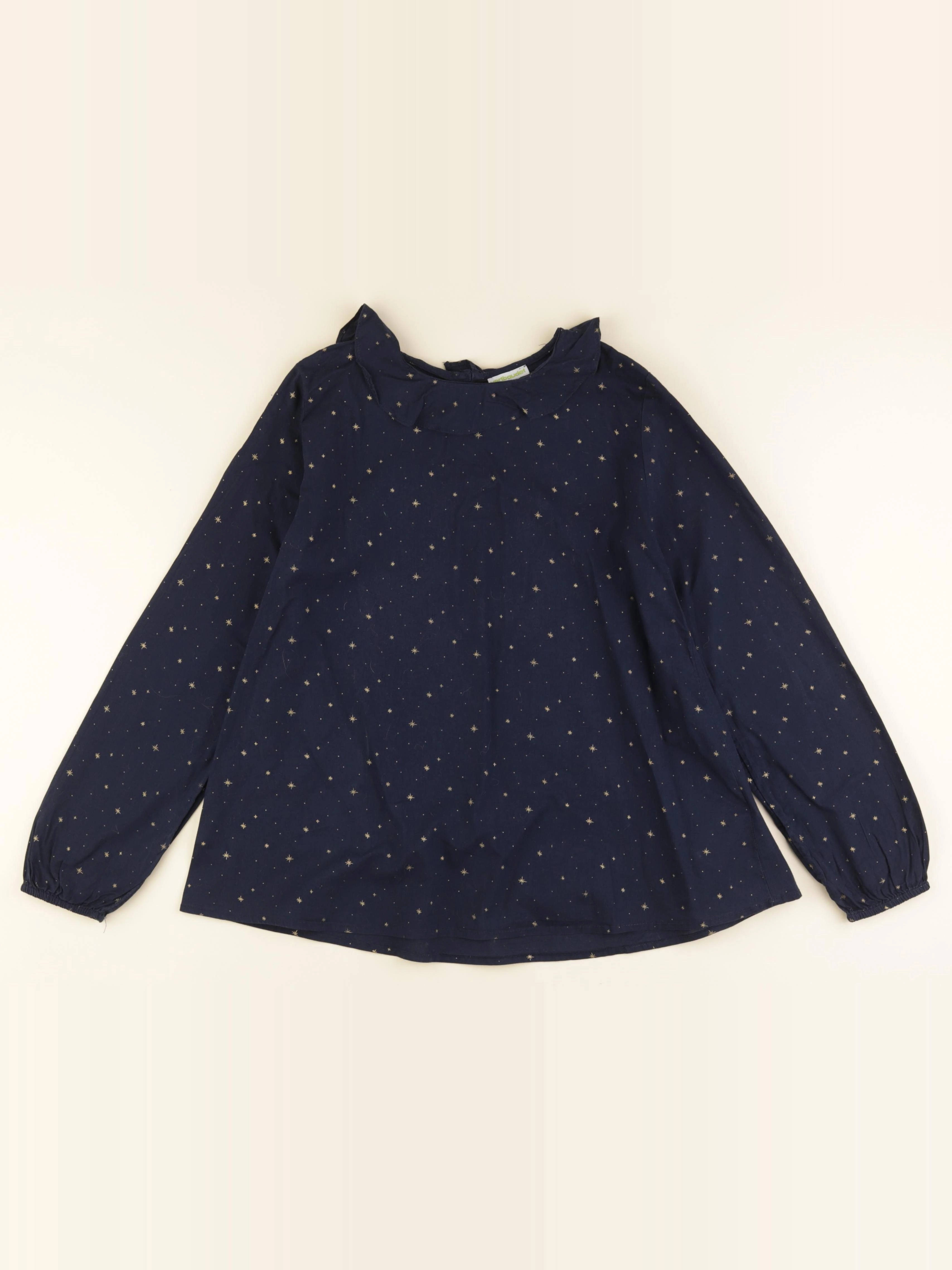Vertbaudet - blouse bleu, or - 14 ans