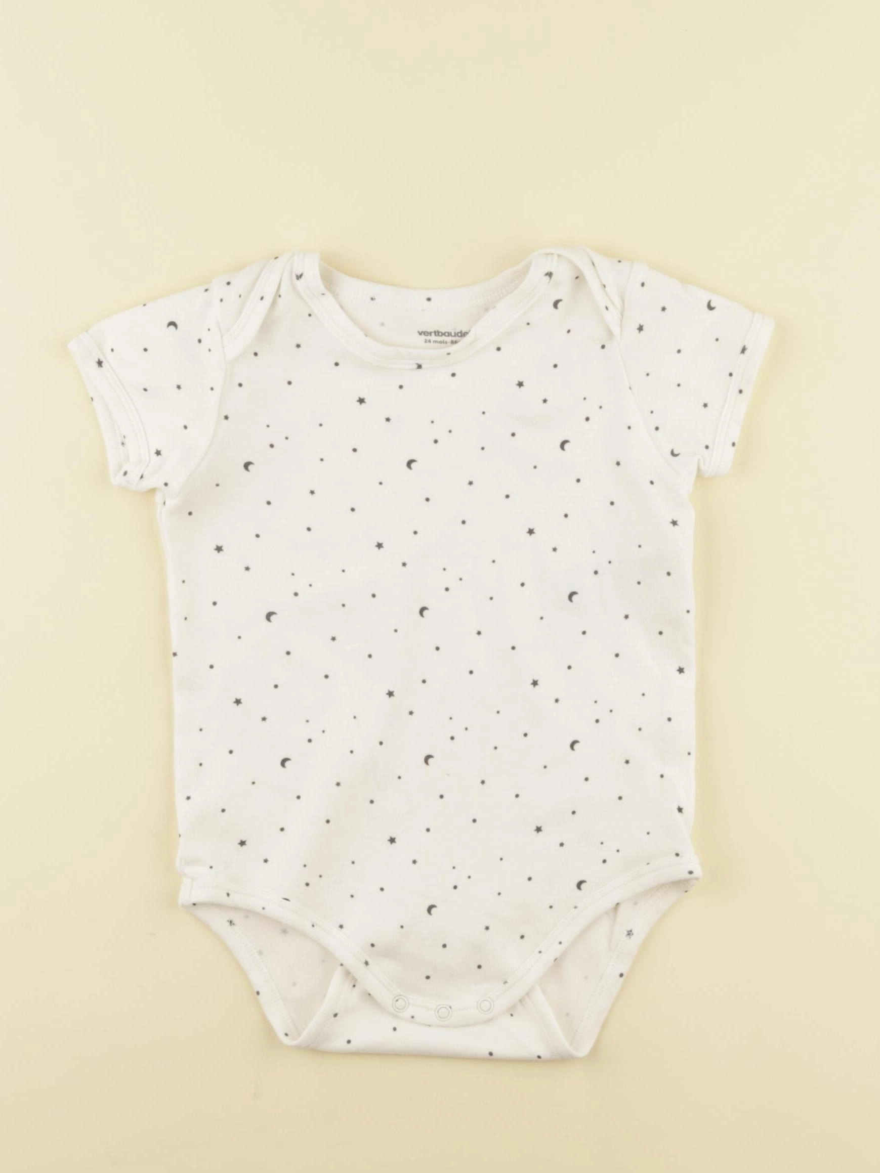 Vertbaudet - body blanc - 24 mois
