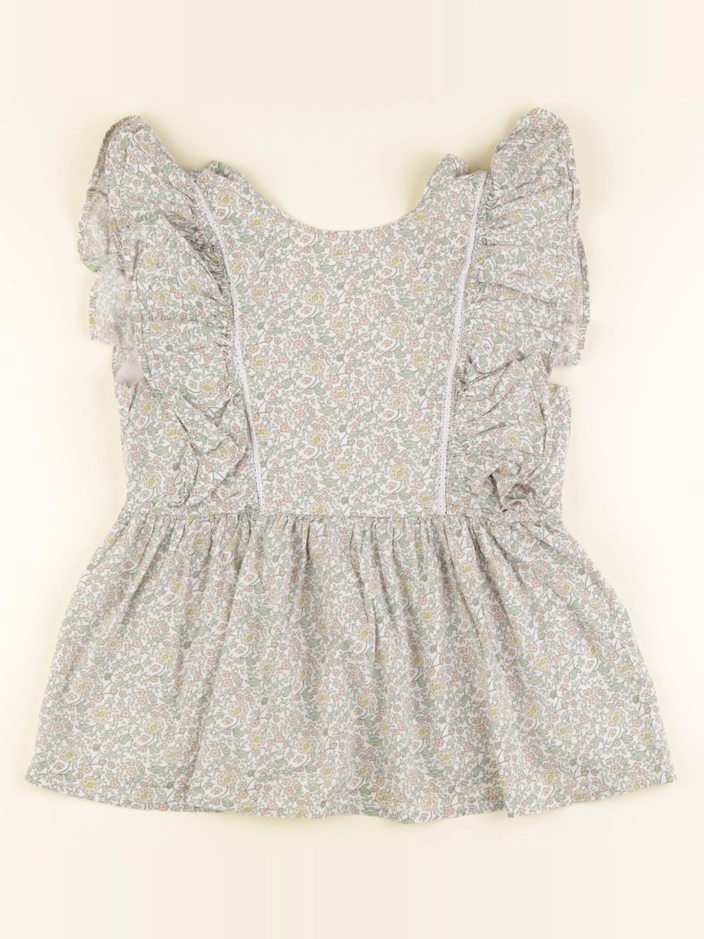 Vertbaudet - blouse vert, rose - 12 ans