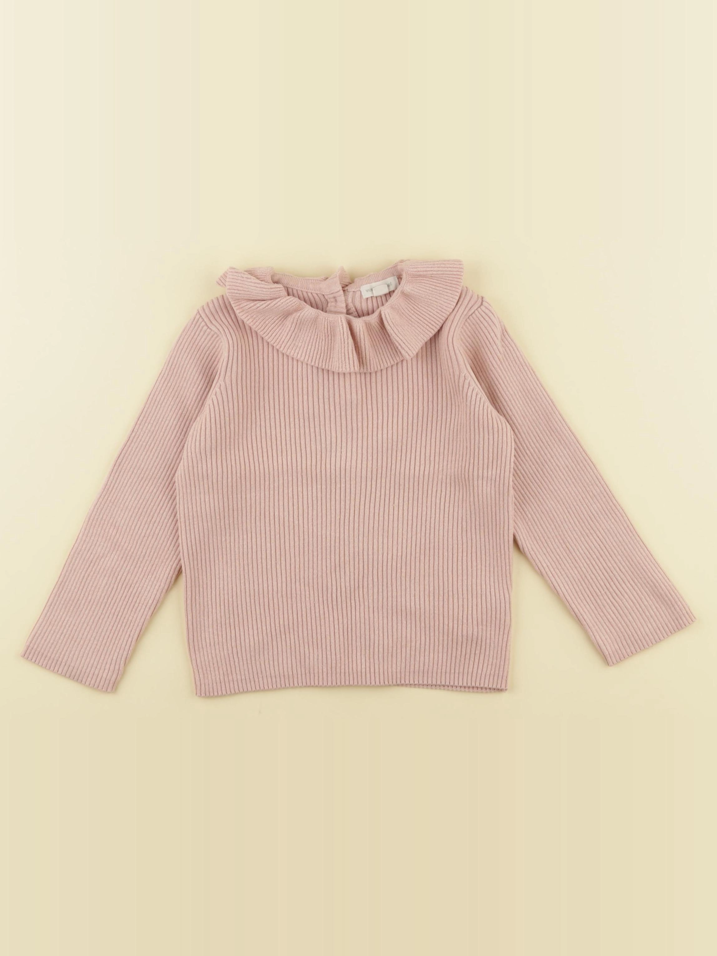 Vertbaudet - pull rose - 2 ans