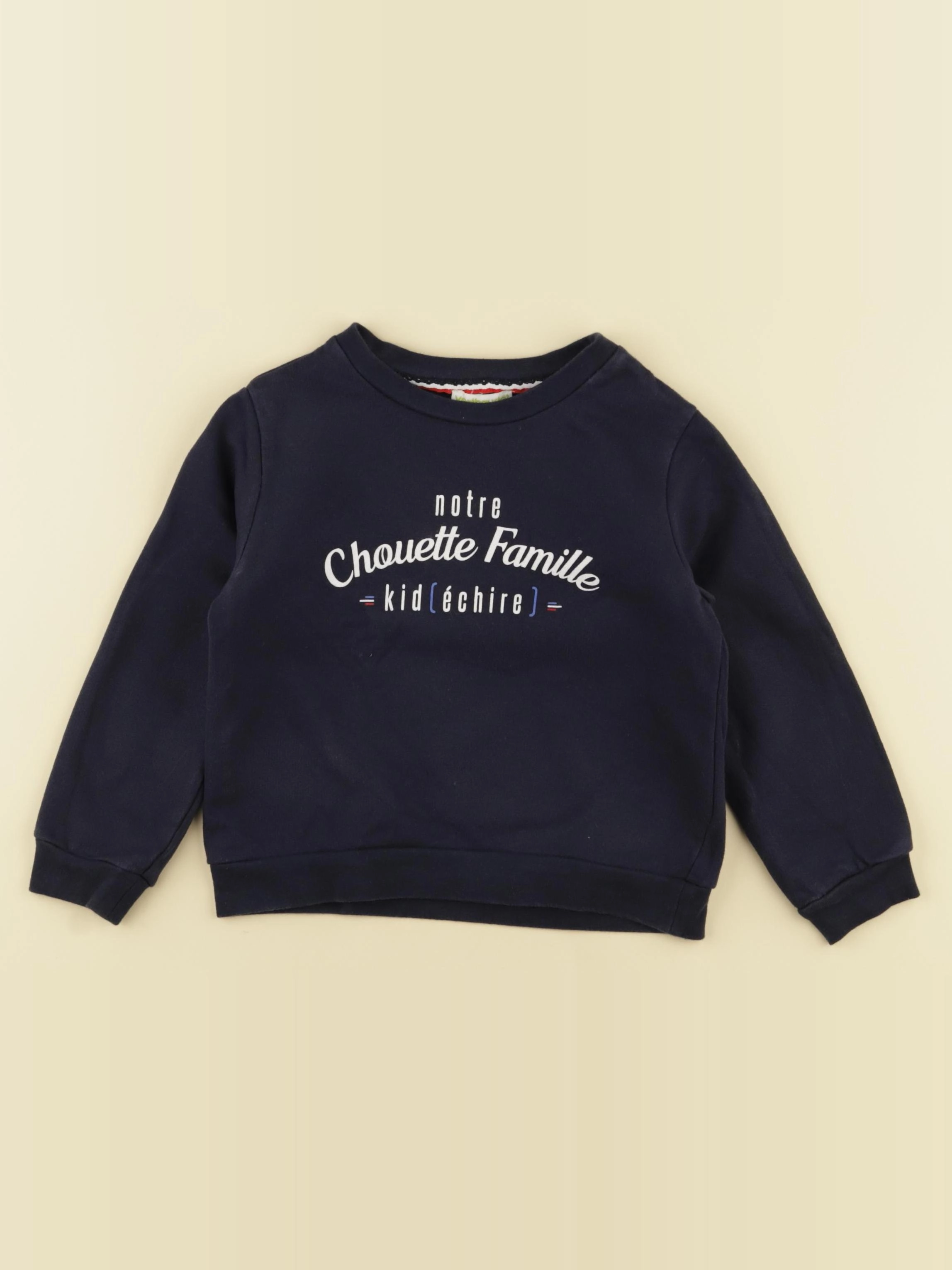 Vertbaudet - sweat bleu - 4 ans