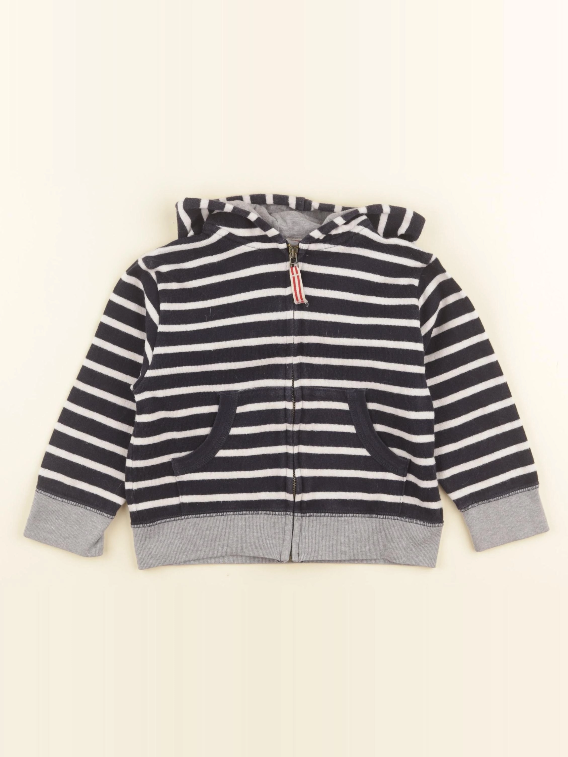 Petit Bateau - sweat bleu - 3 ans