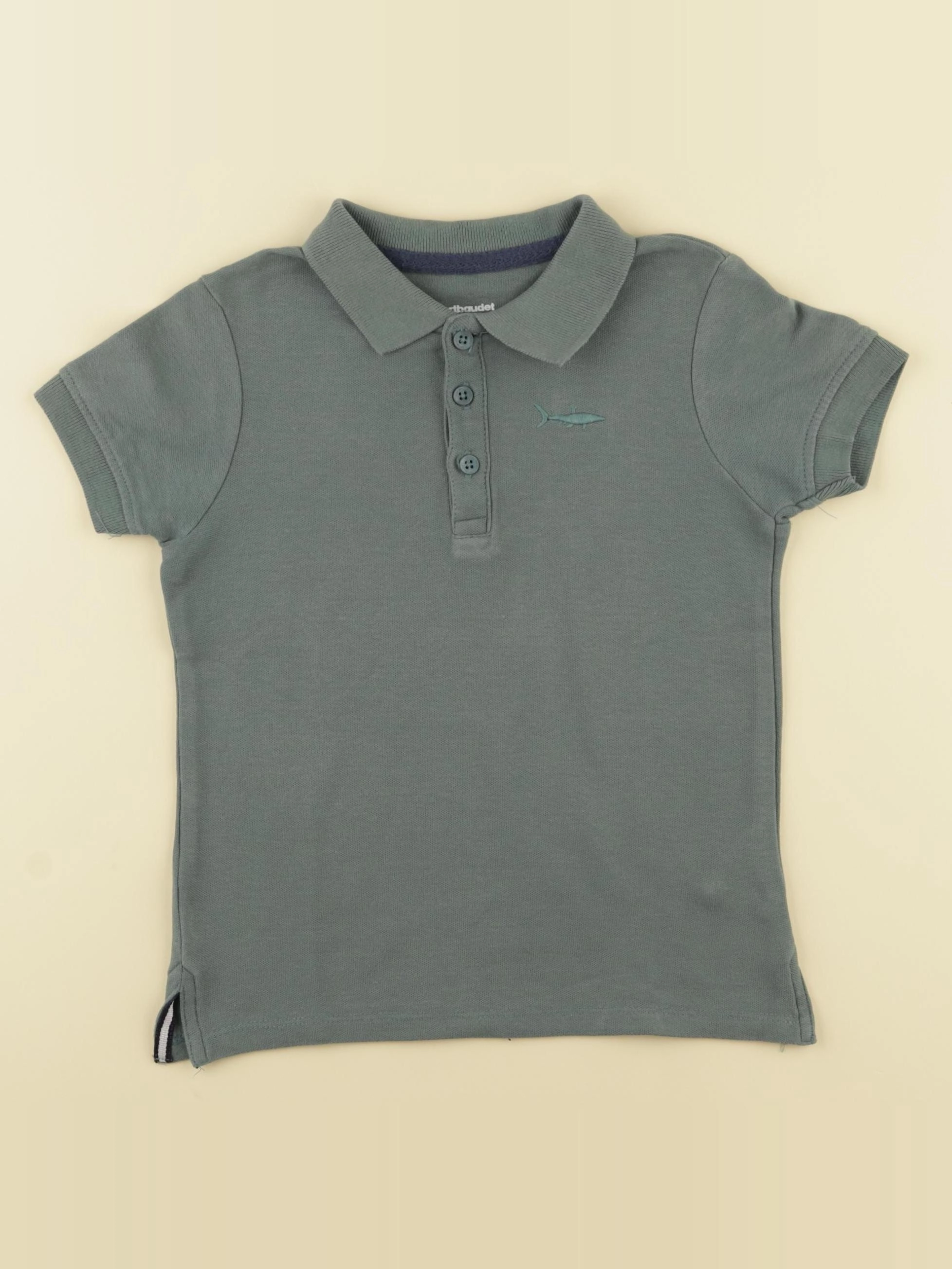 Vertbaudet - polo vert - 5 ans