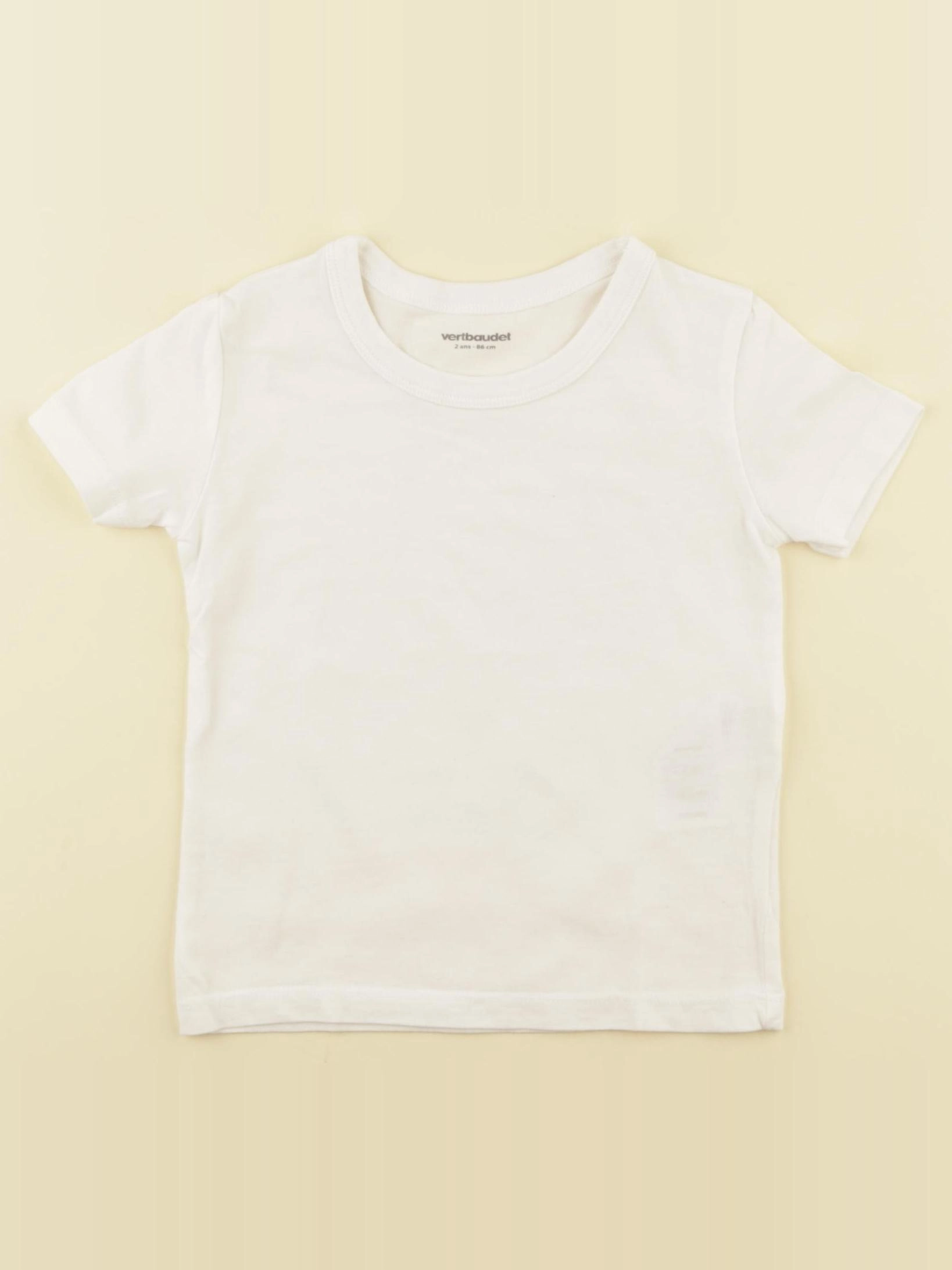 Vertbaudet - maillot de corps blanc - 2 ans