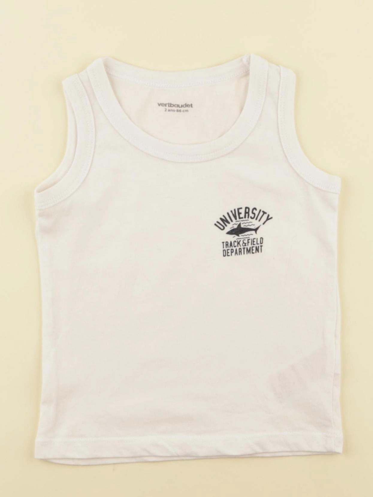 Vertbaudet - débardeur blanc - 2 ans