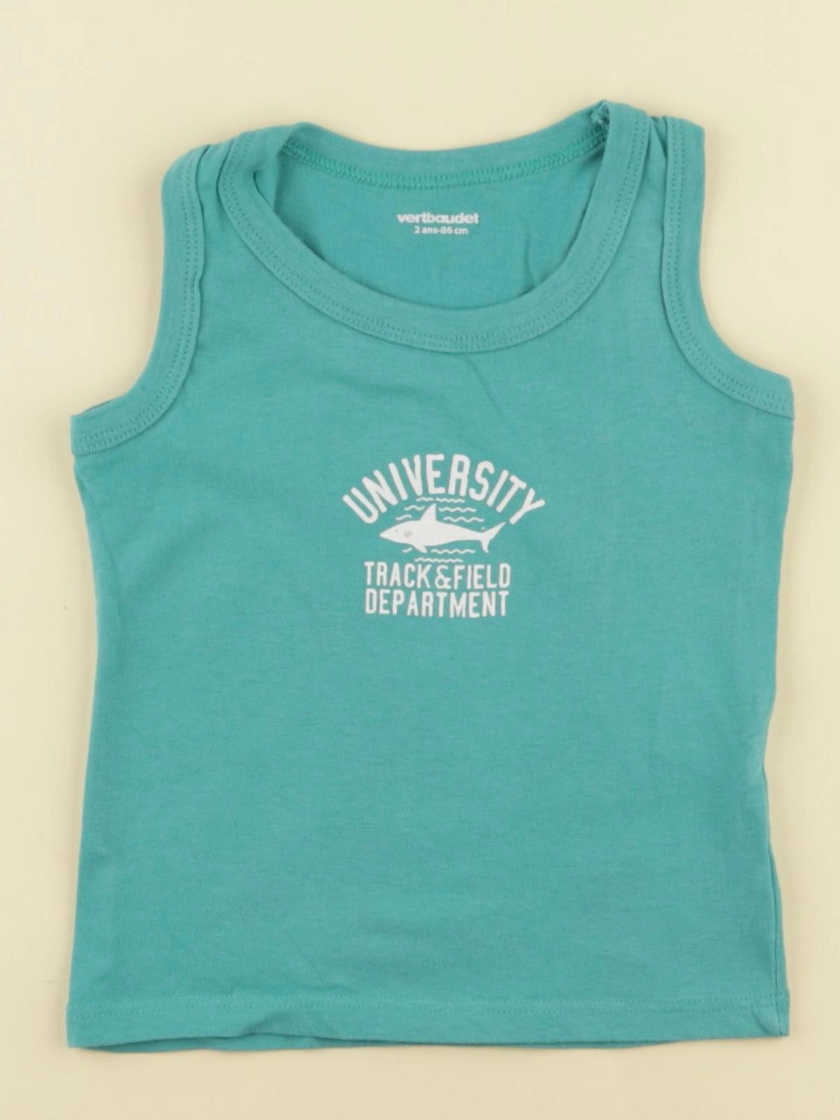 Vertbaudet - débardeur vert - 2 ans