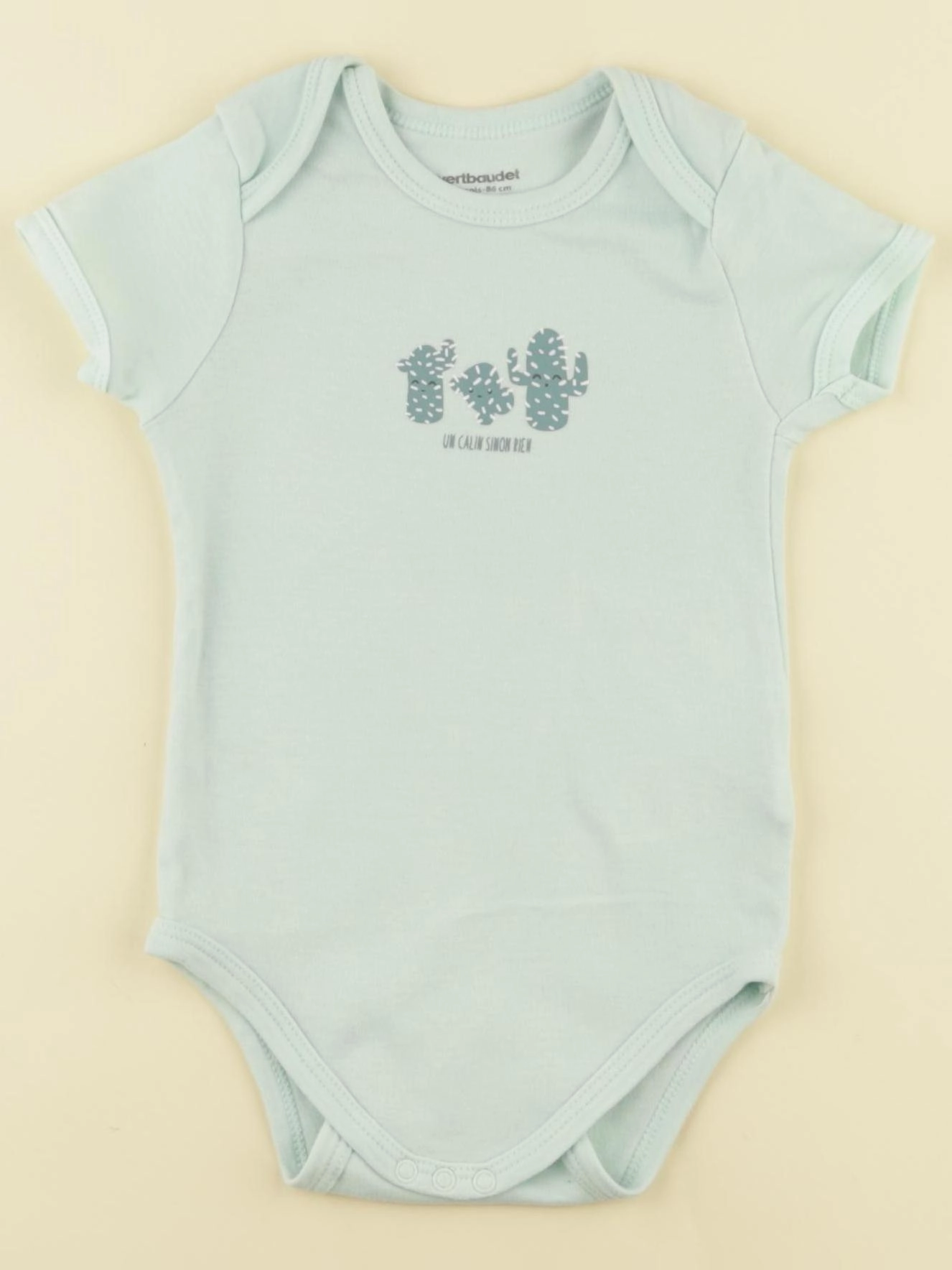 Vertbaudet - body vert - 24 mois