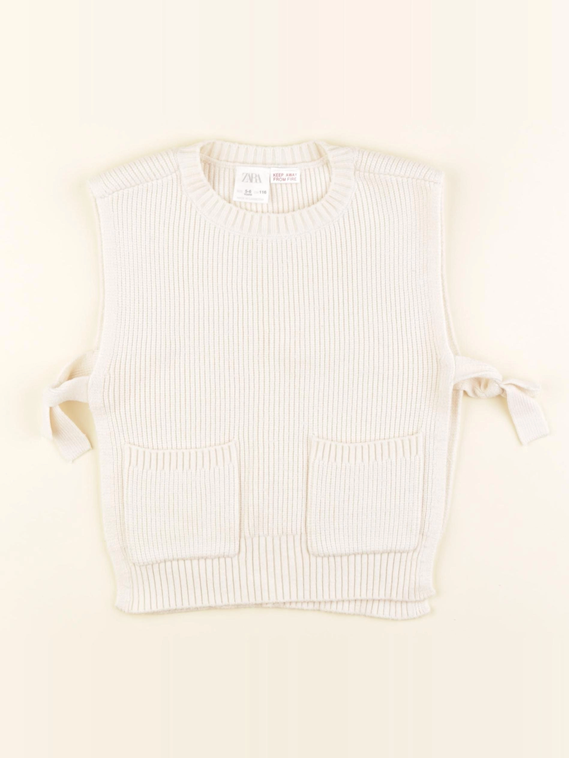 Zara - pull beige - 5/6 ans