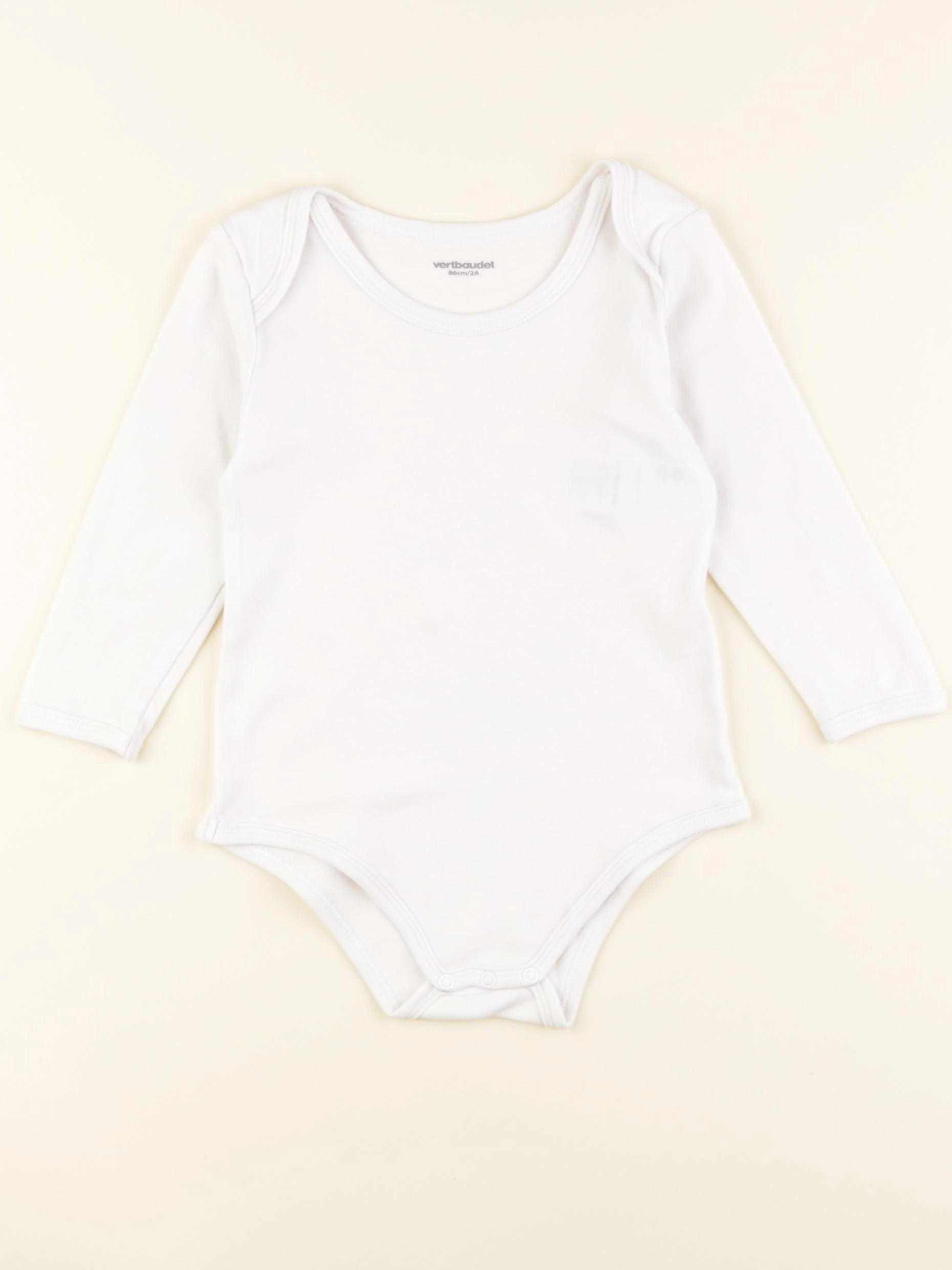 Vertbaudet - body blanc - 24 mois