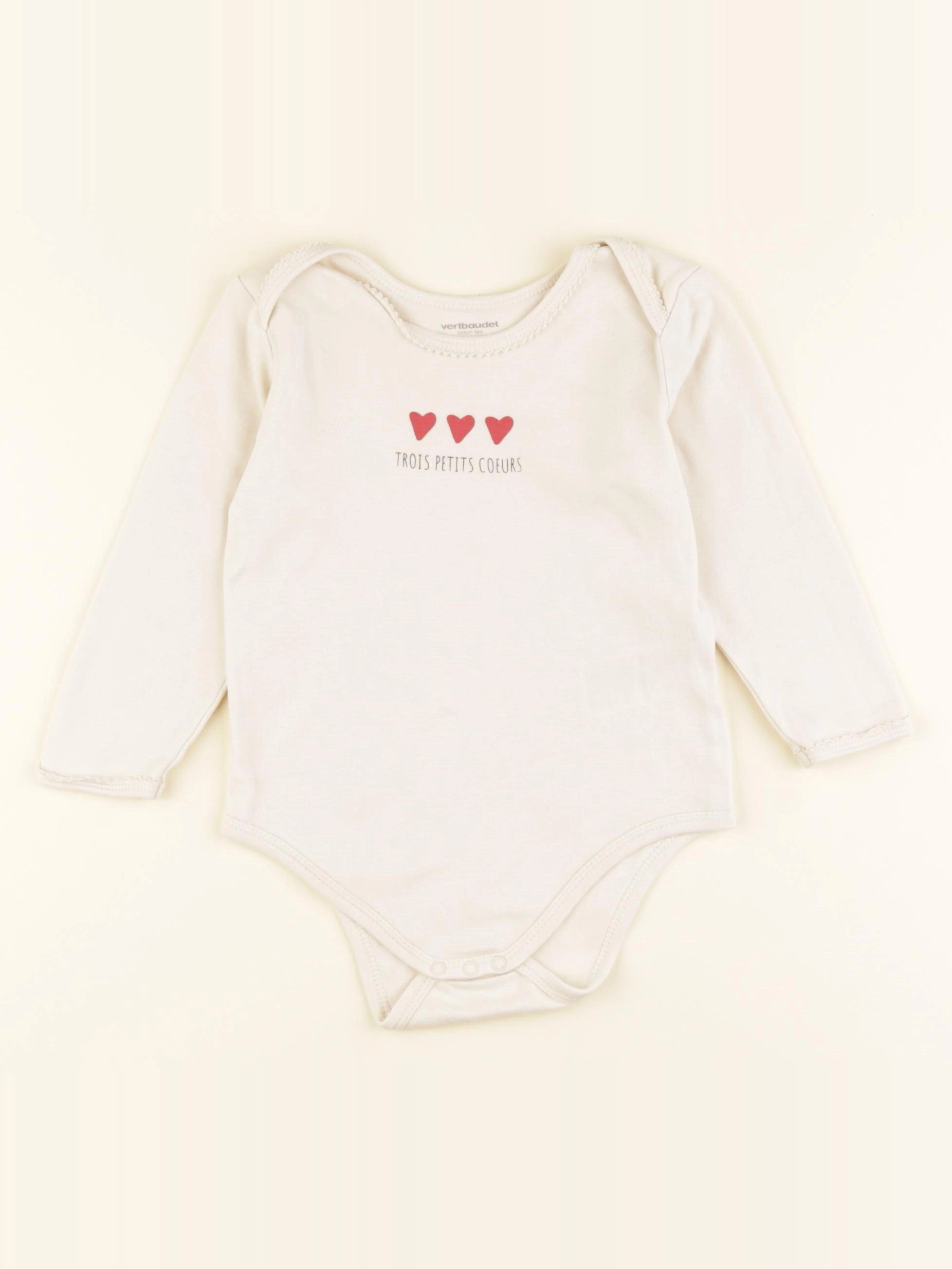 Vertbaudet - body beige - 24 mois