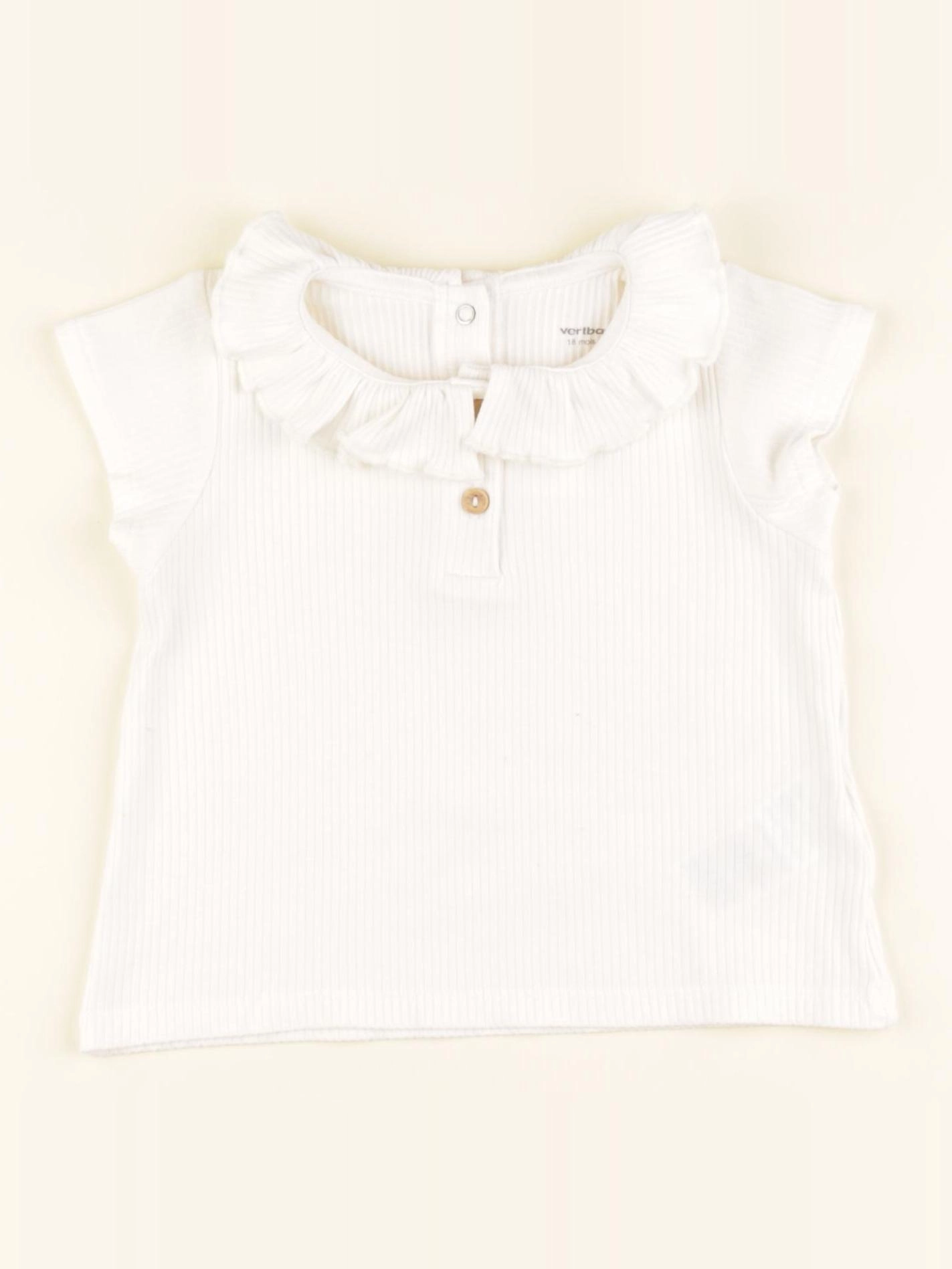 Vertbaudet - tee-shirt blanc - 18 mois