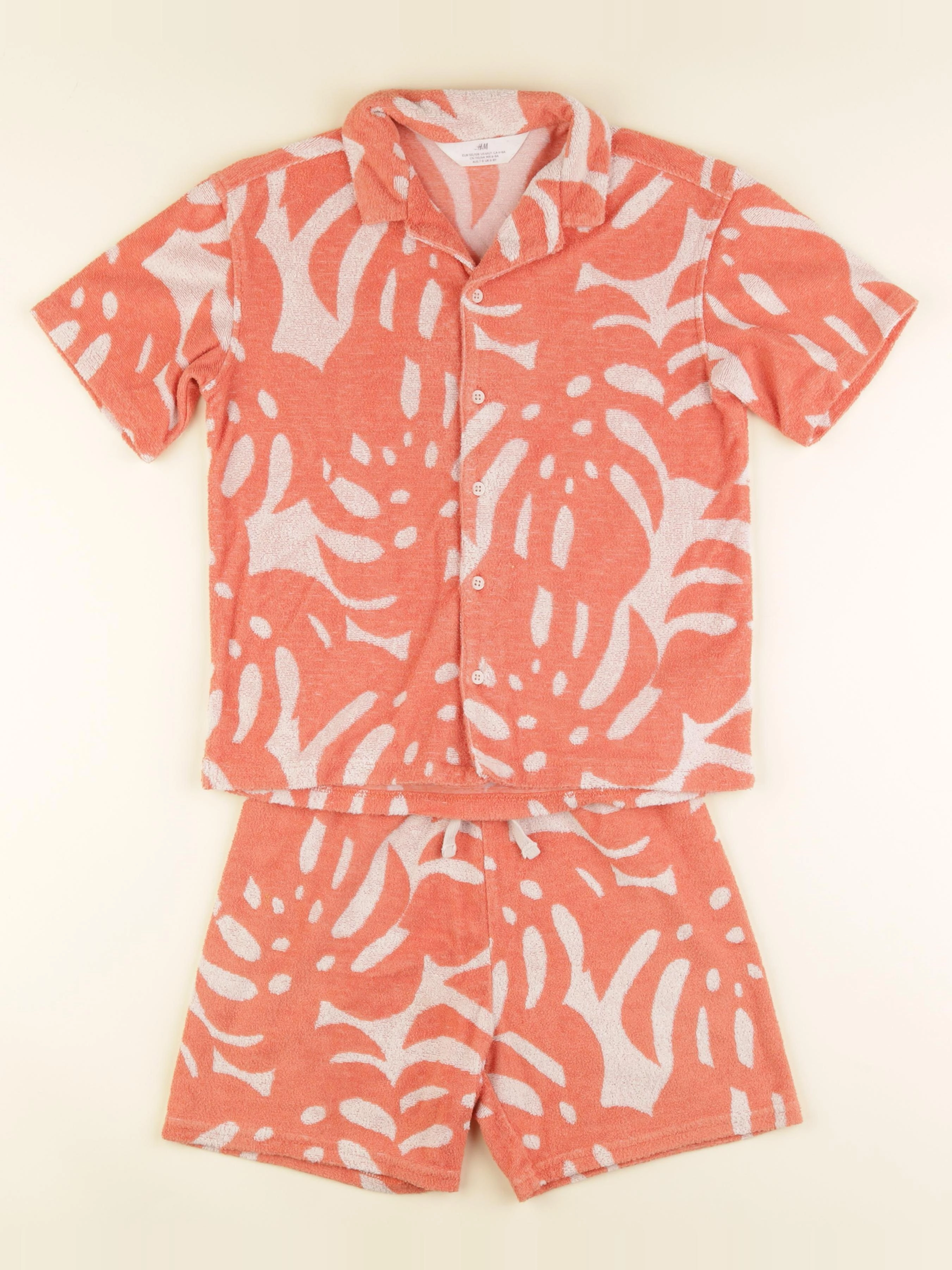 H&M - ensemble orange - 6/8 ans