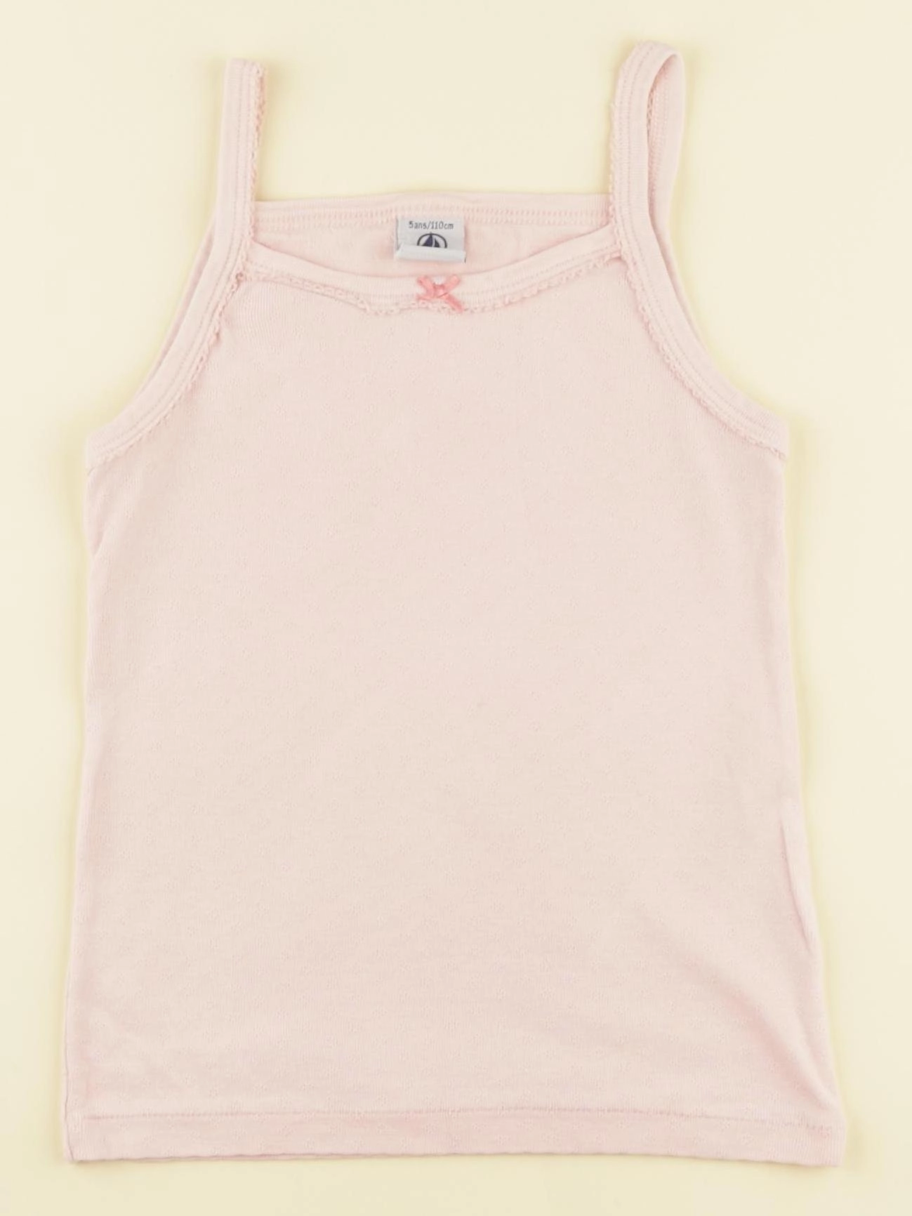 Petit Bateau - maillot de corps rose - 5 ans