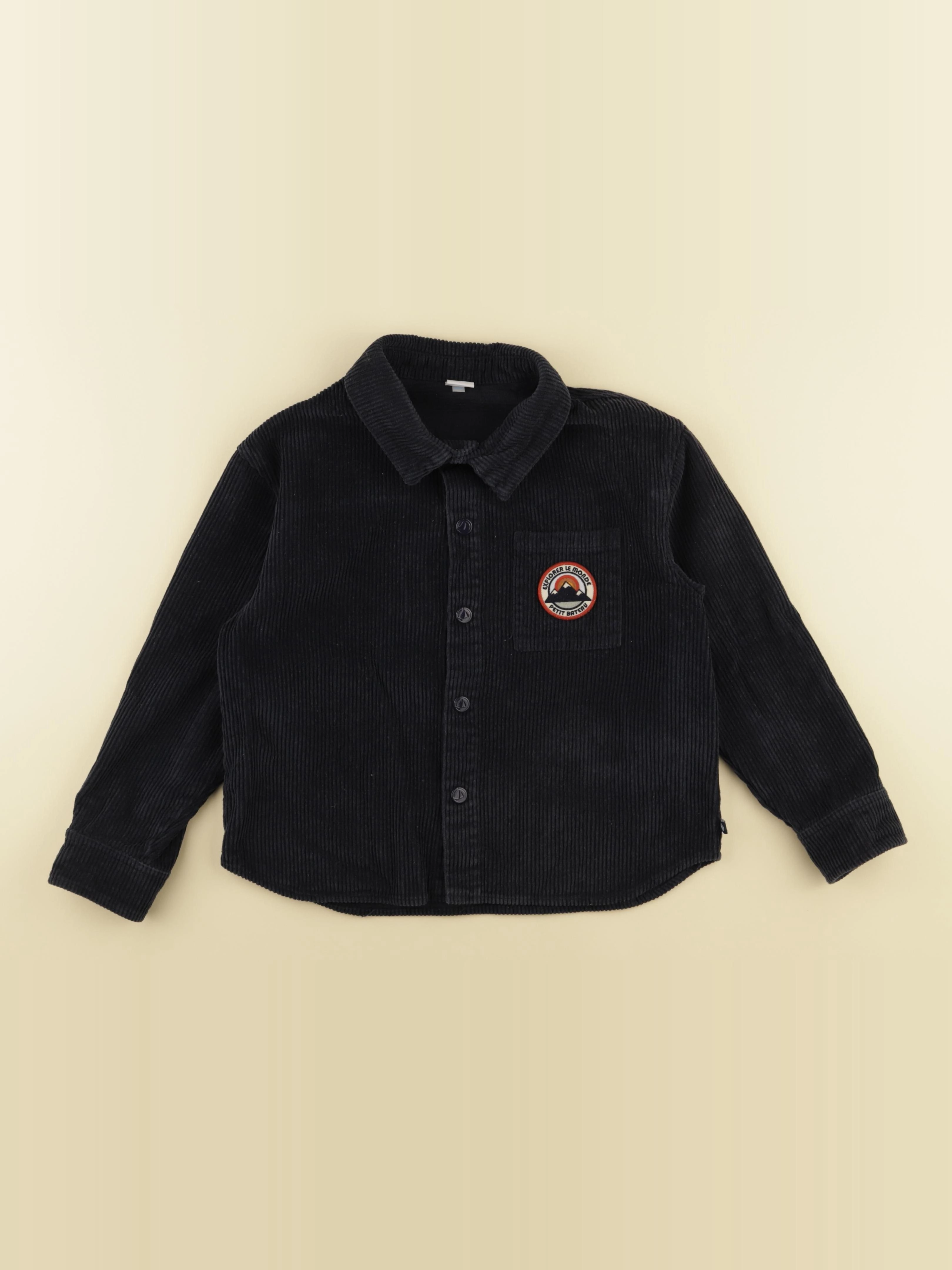 Petit Bateau - chemise bleu - 8 ans