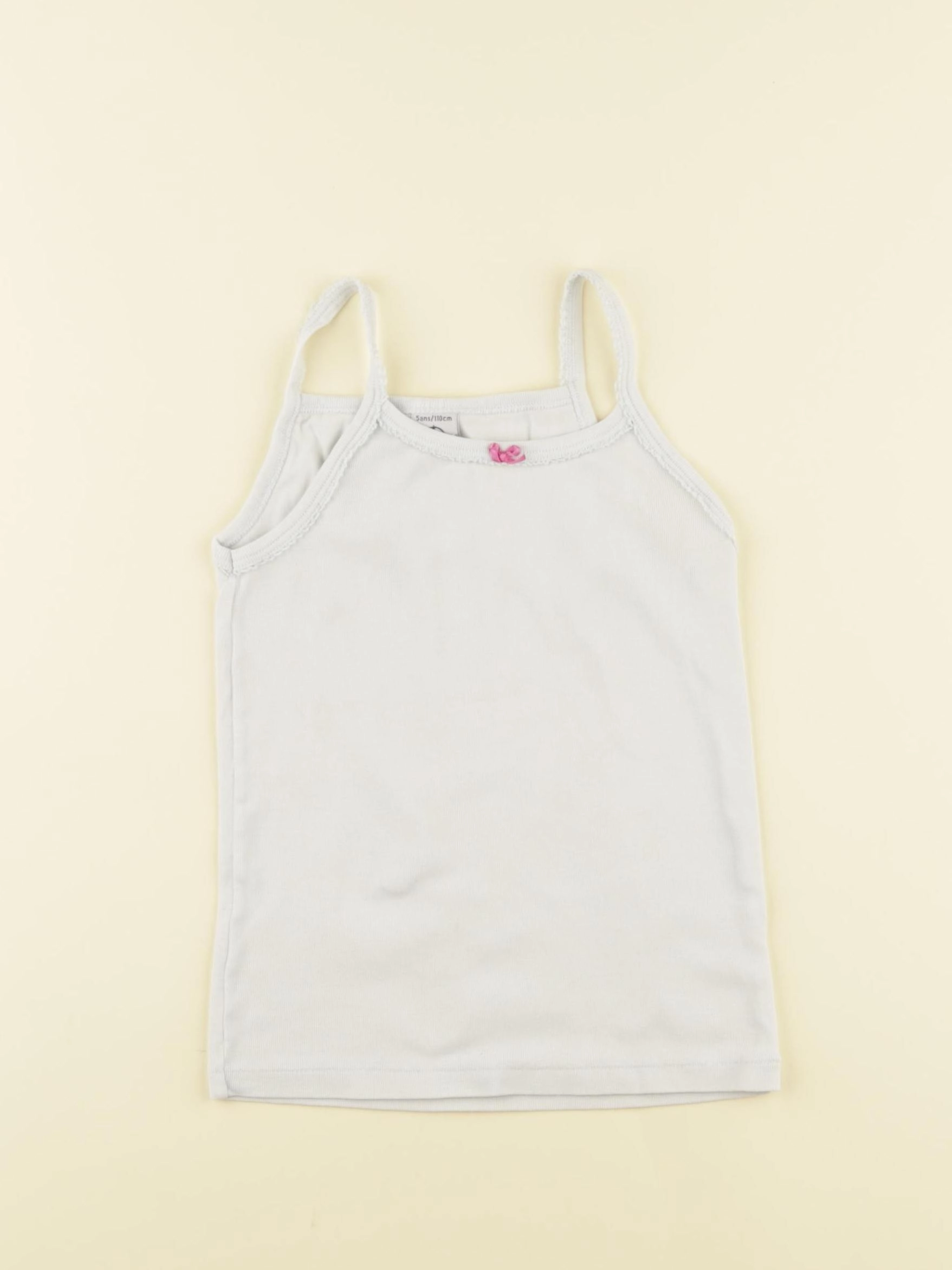 Petit Bateau - maillot de corps bleu - 5 ans