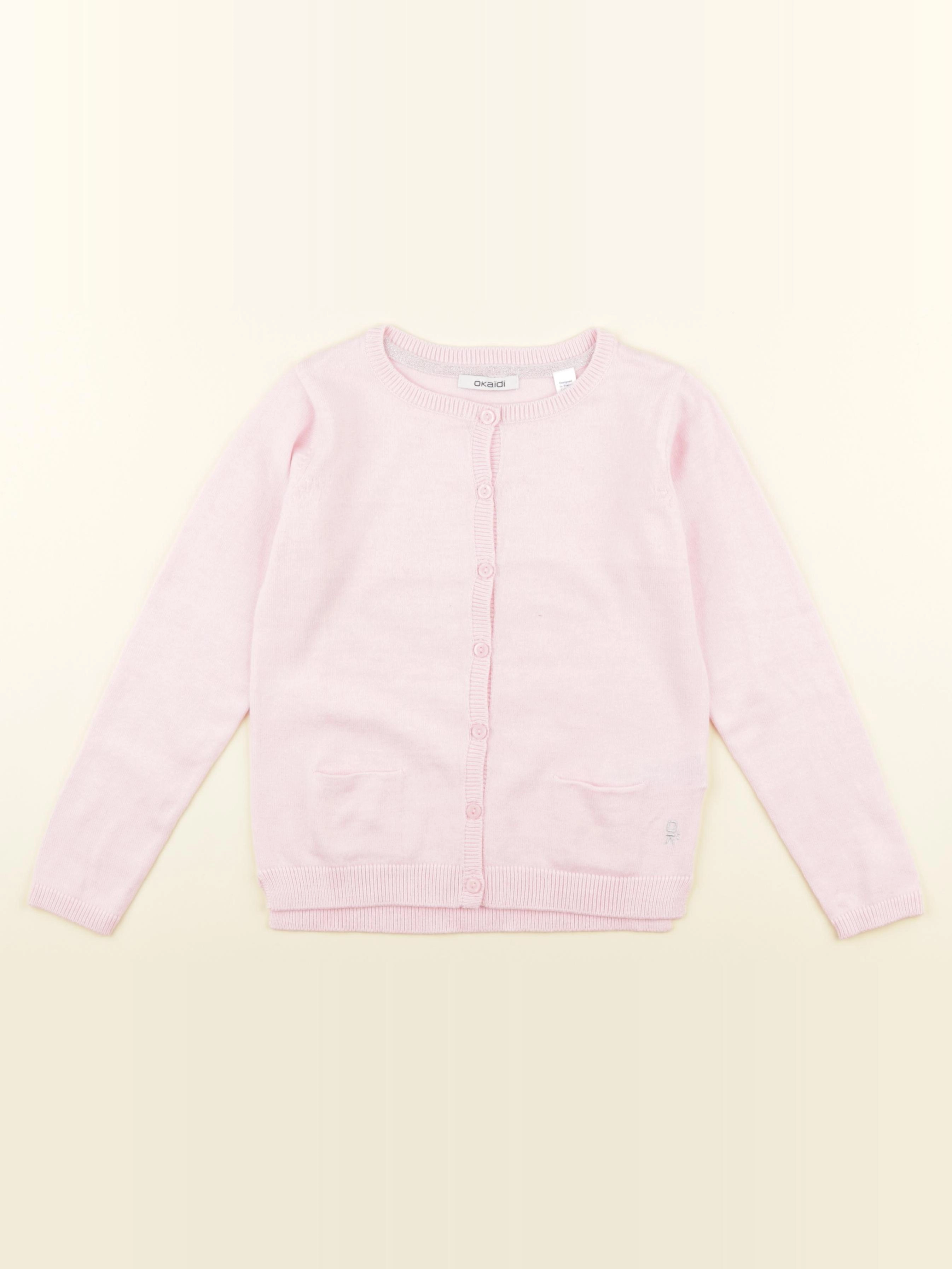 Okaidi - gilet rose - 6 ans