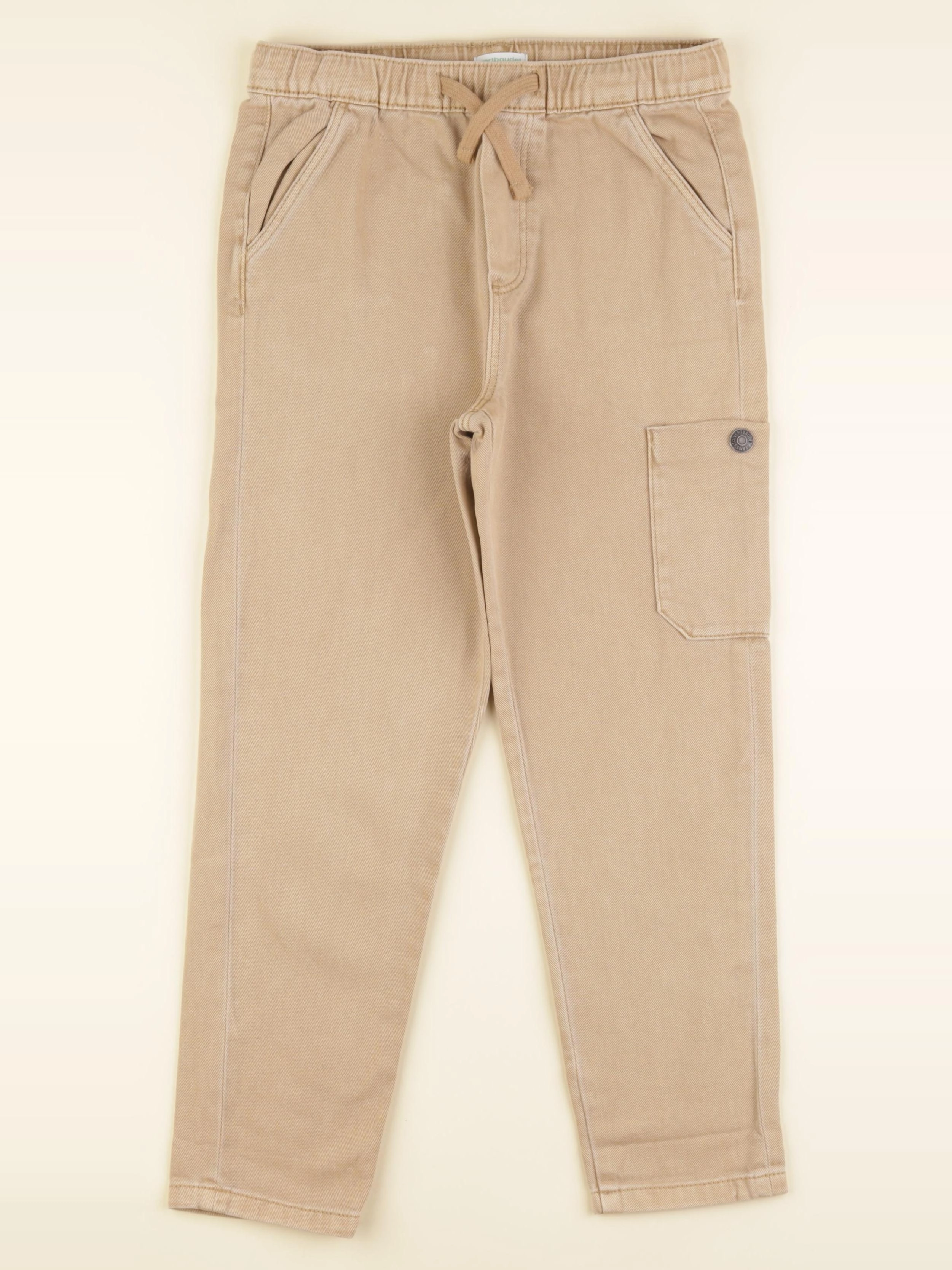 Vertbaudet - jean beige - 9 ans