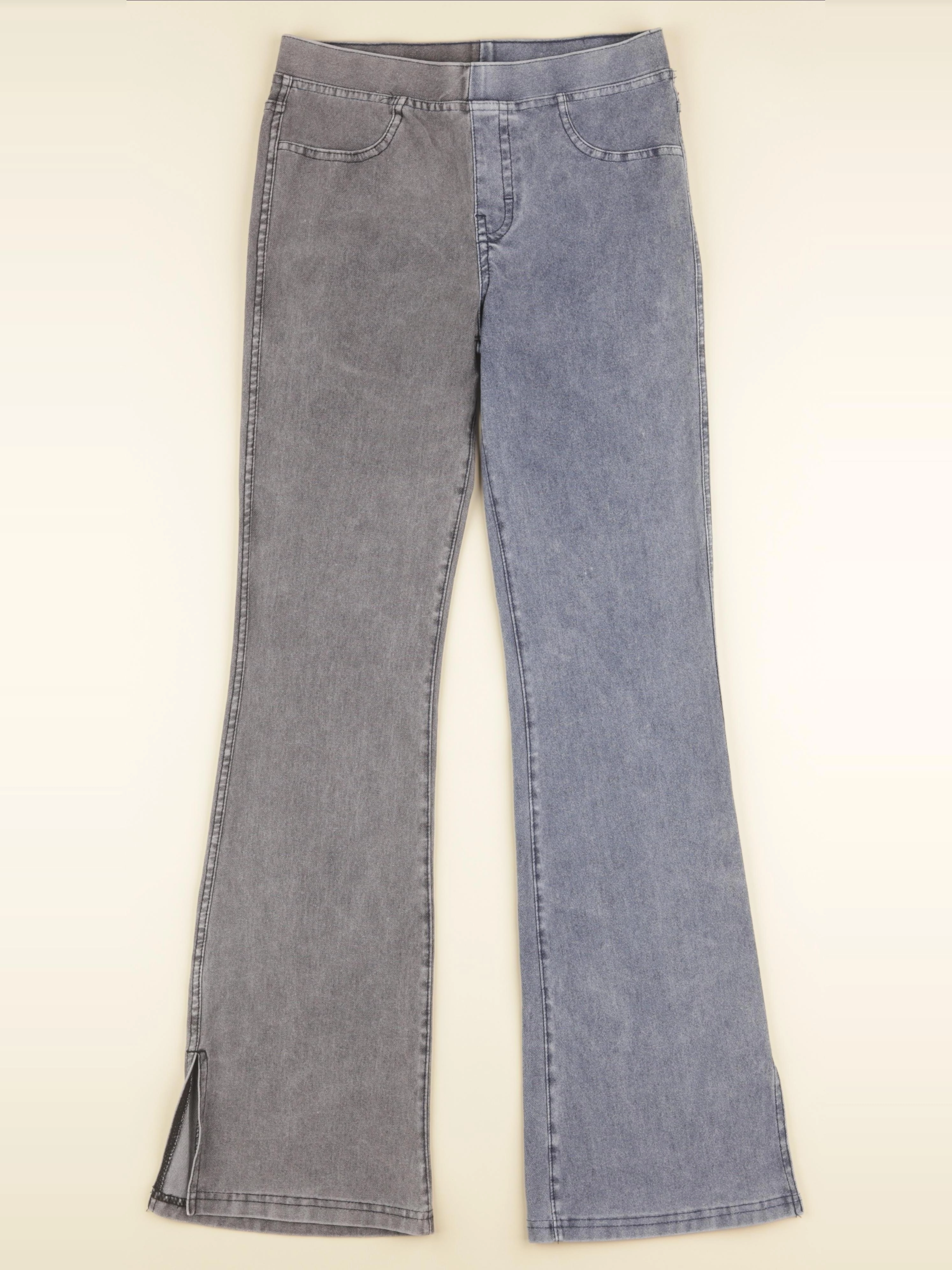 H&M - legging gris, bleu - 13/14 ans