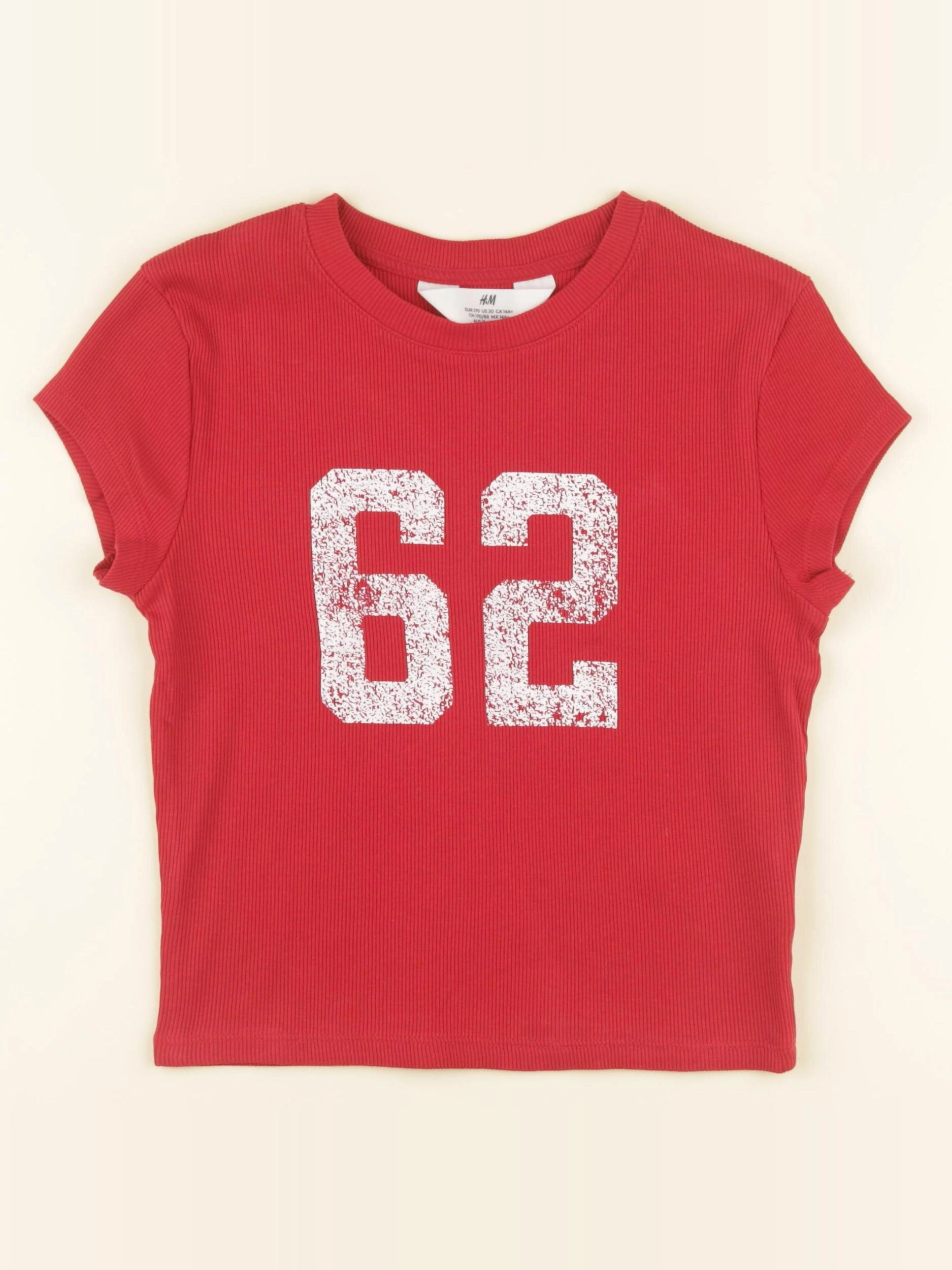 H&M - tee-shirt rouge - 14 ans